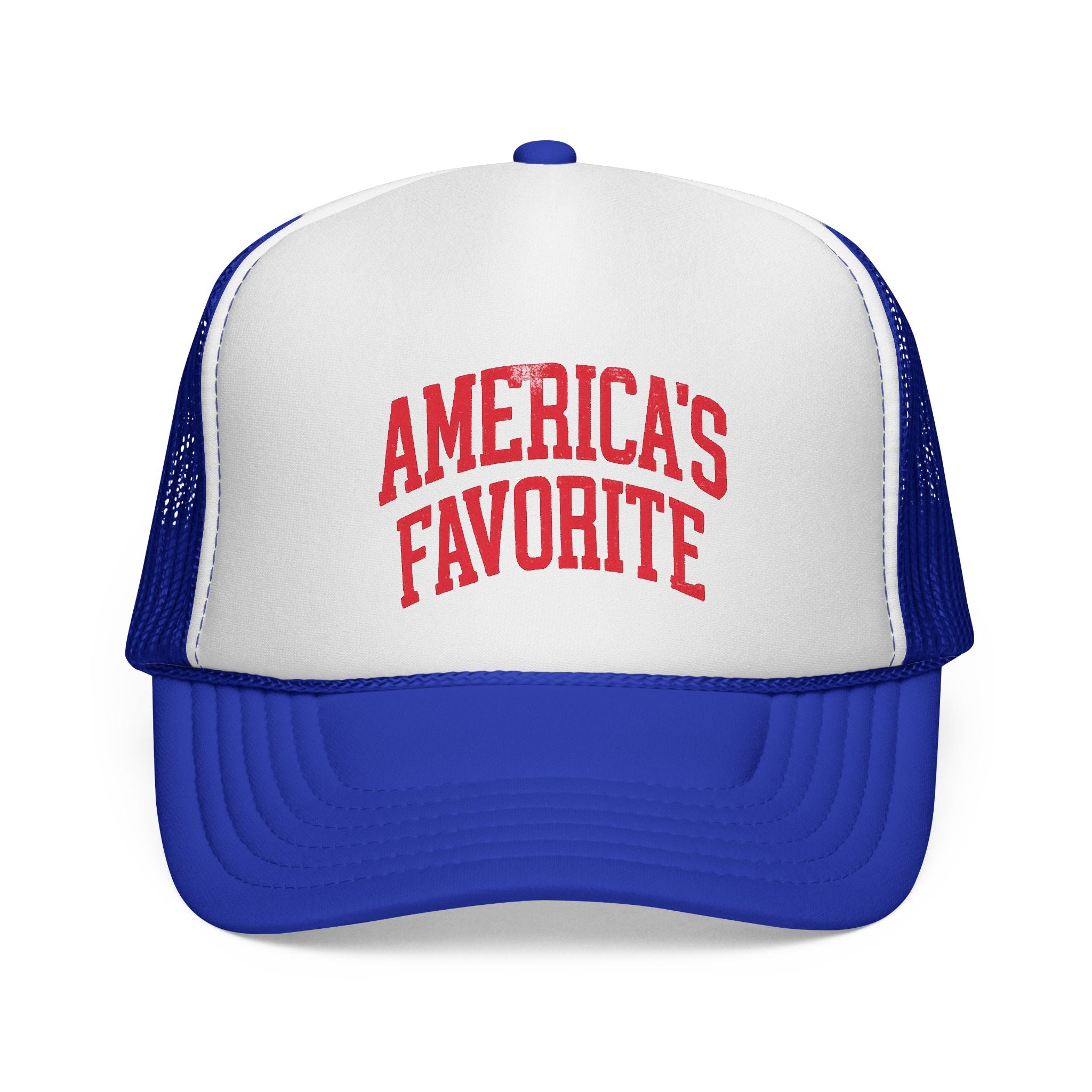Trucker Cap — "America's Favorite" Vintage Red Logo Mesh Hat