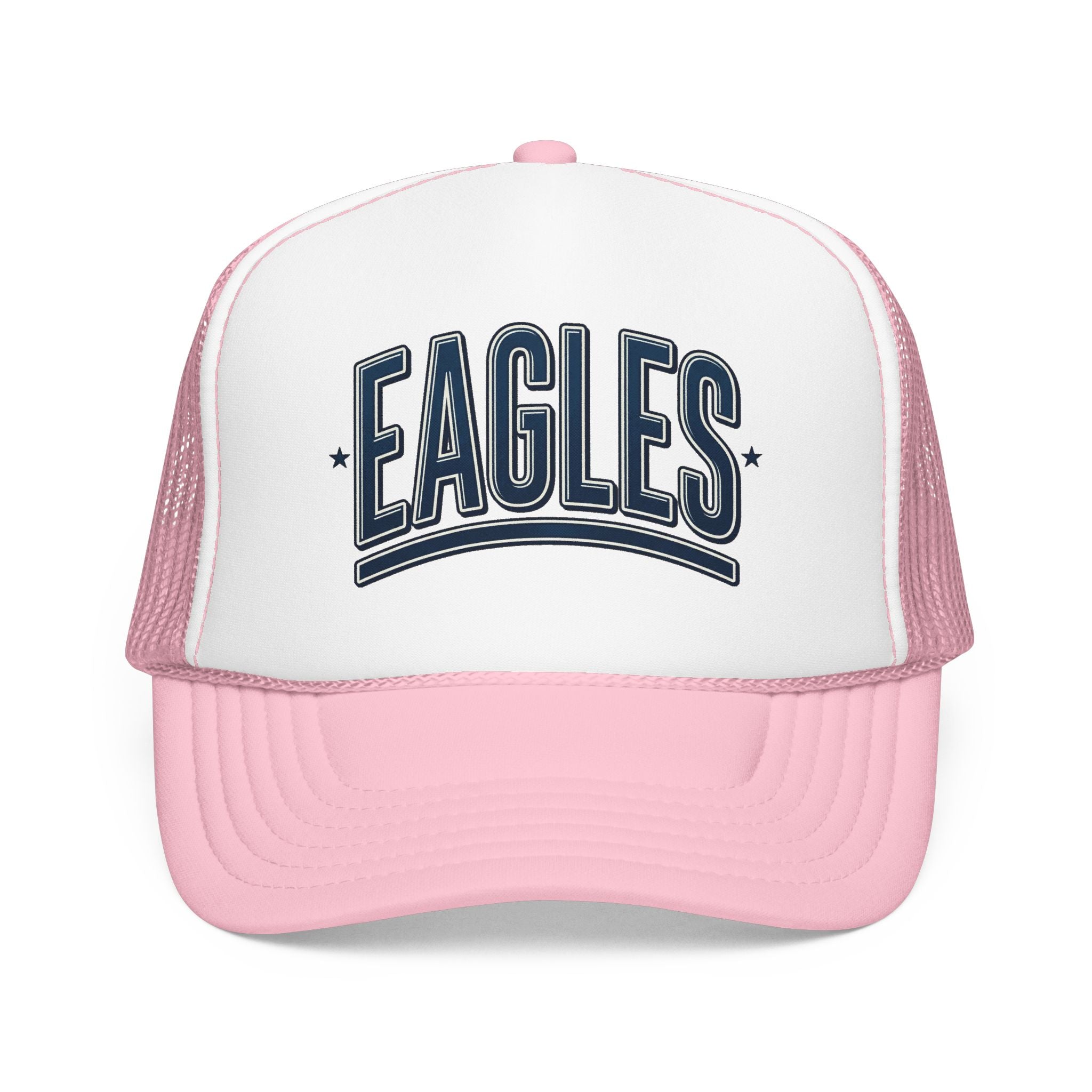 Eagle Mama Trucker Hat — Vintage Varsity Mesh Foam Cap