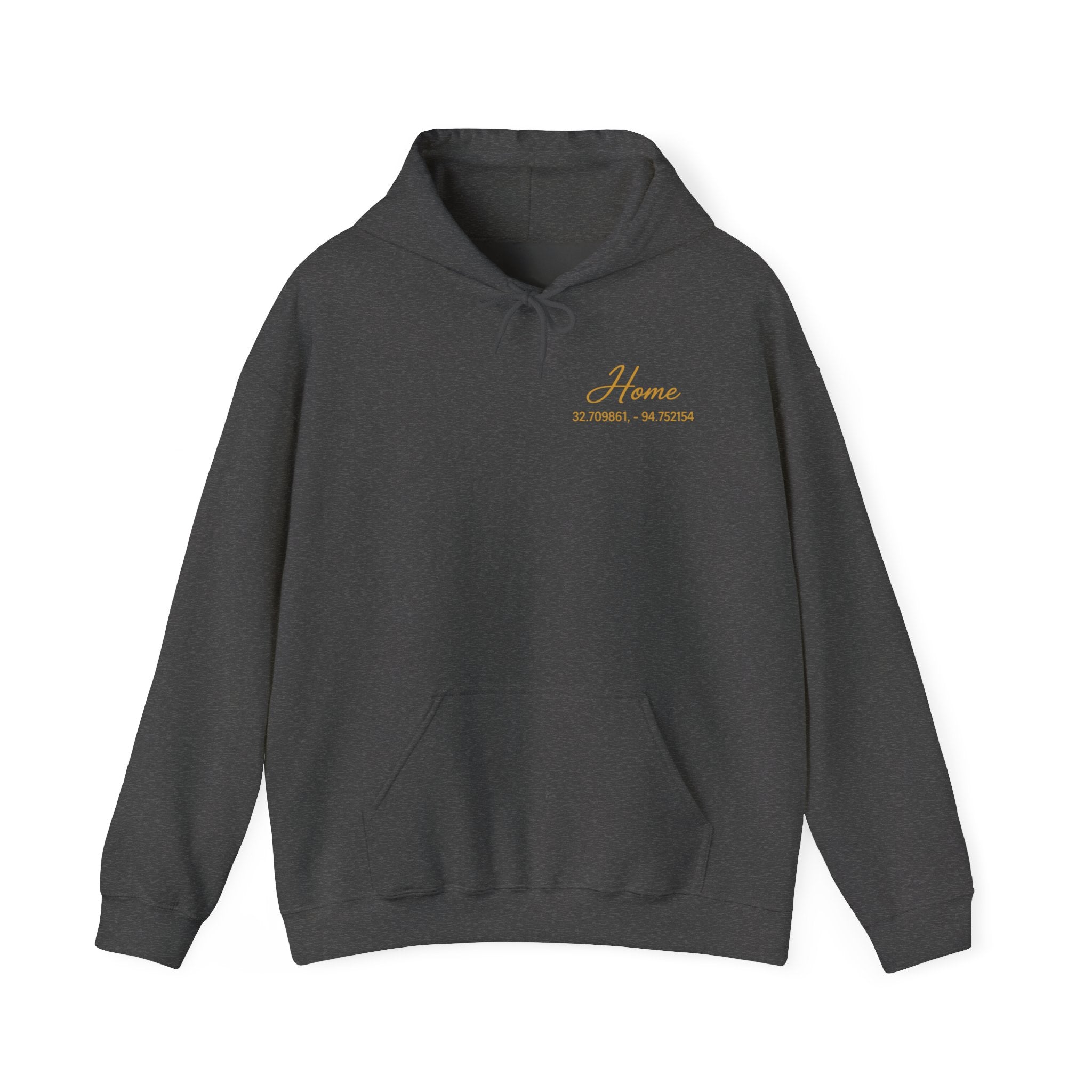 Home Coordinates Hoodie — Custom City & Coordinates Pullover