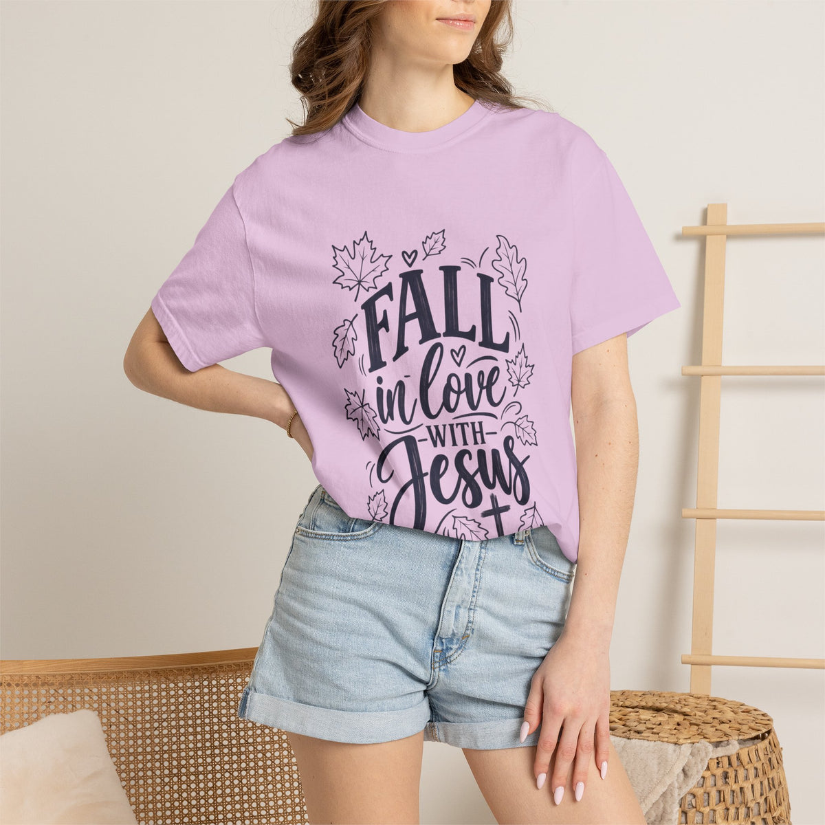 Fall in Love with Jesus T-Shirt — Christian Autumn Tee