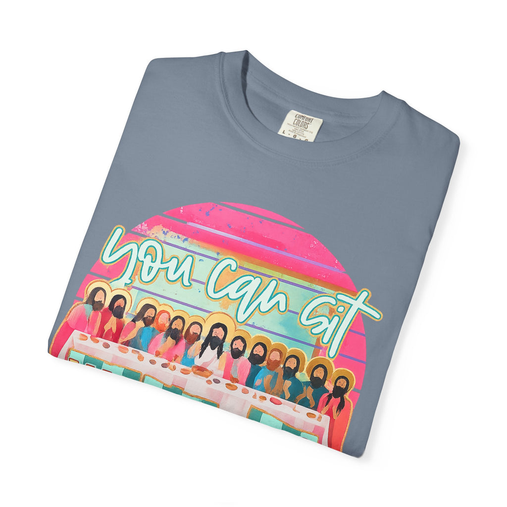 You Can Sit With Us T‑Shirt – Retro Pastel Group Graphic