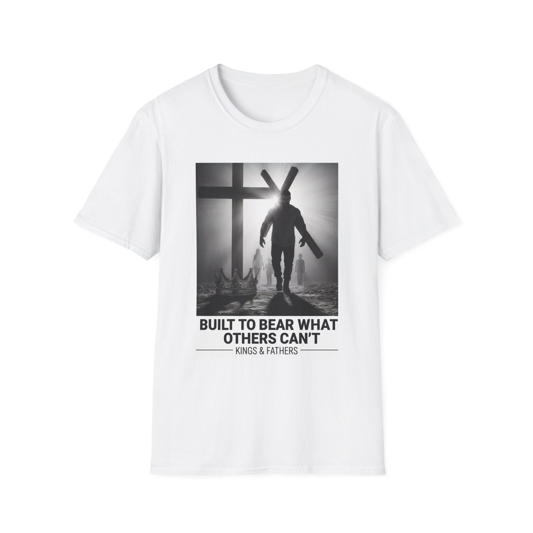 T-Shirt - 'Built to Bear What Others Can't' Christian Cross Faith Graphic Tee
