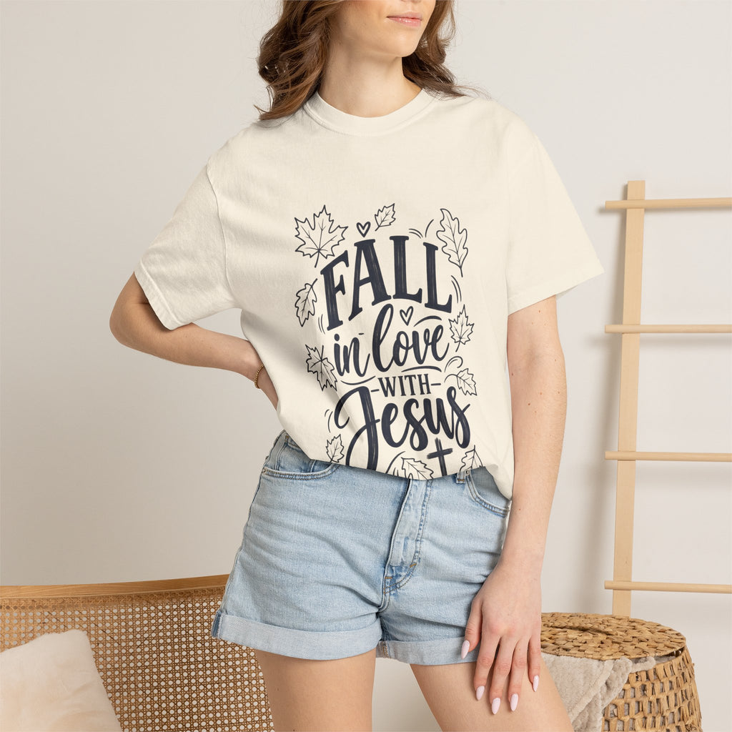Fall in Love with Jesus T-Shirt — Christian Autumn Tee