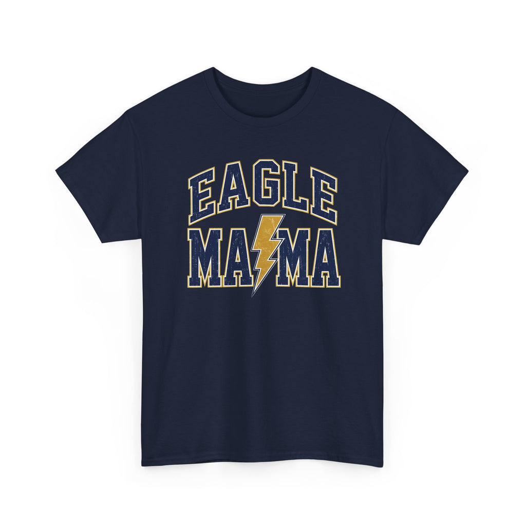 Eagle Mama T‑Shirt — Lightning Bolt Mom Tee for Proud Football Moms