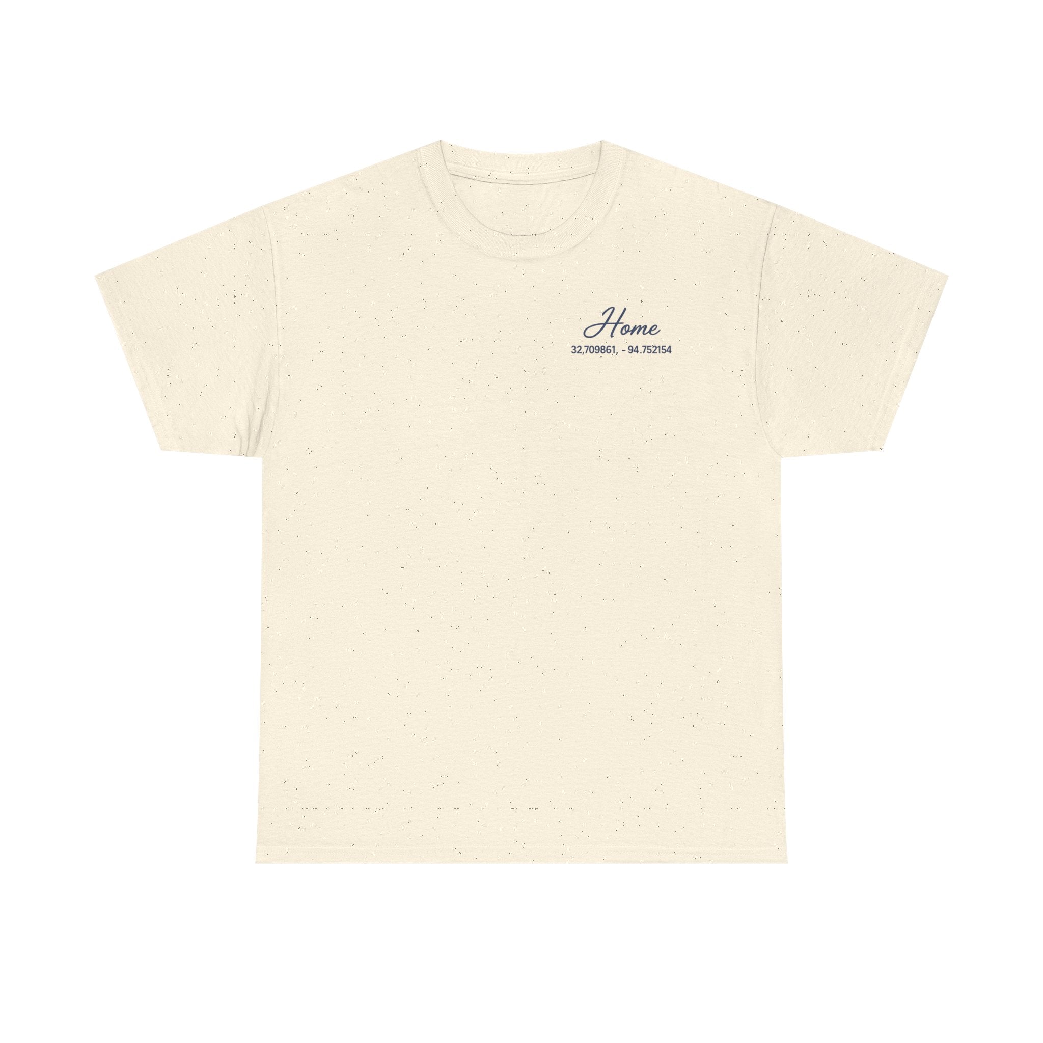 Home Coordinates T-Shirt — Custom City Map & GPS Coordinates Tee