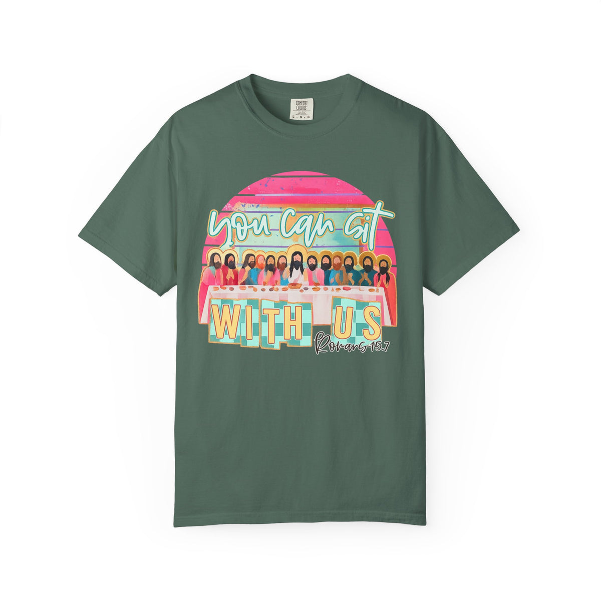 You Can Sit With Us T‑Shirt – Retro Pastel Group Graphic