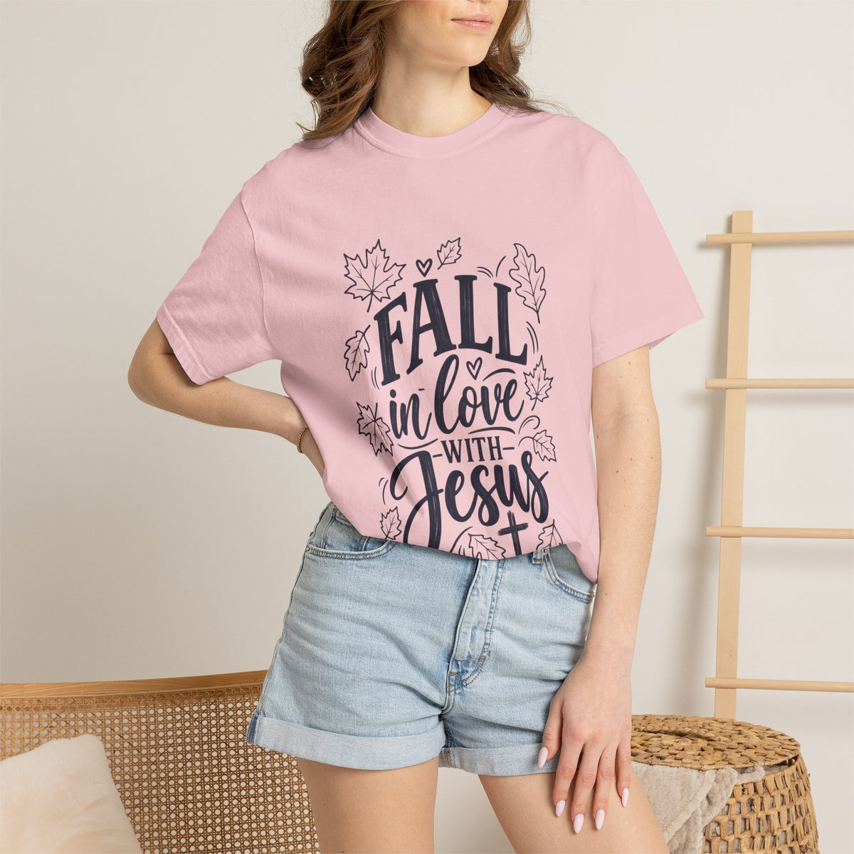 Fall in Love with Jesus T-Shirt — Christian Autumn Tee