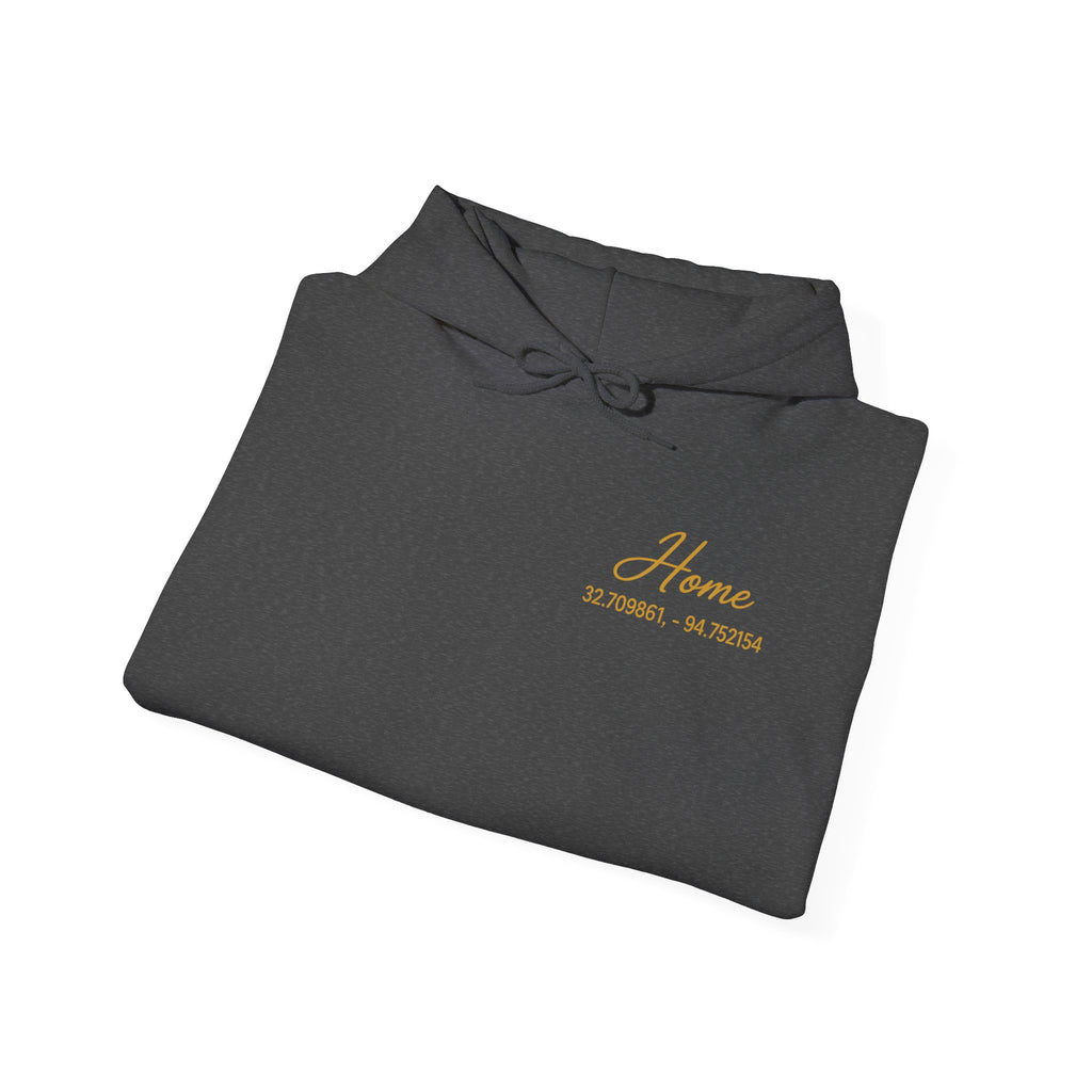 Home Coordinates Hoodie — Custom City & Coordinates Pullover