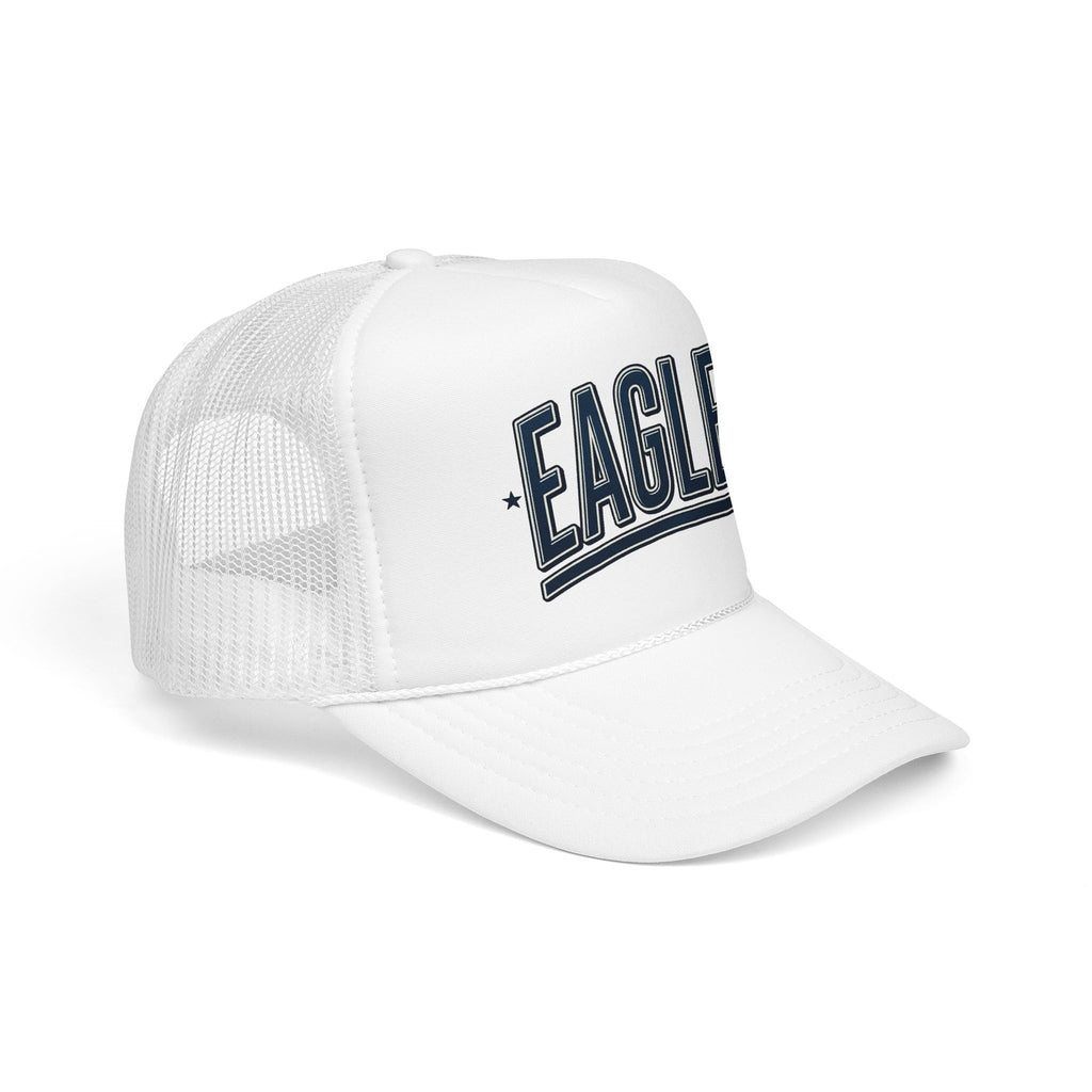 Eagle Mama Trucker Hat — Vintage Varsity Mesh Foam Cap
