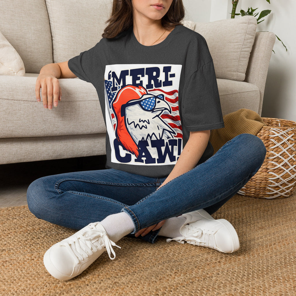 'Merica Eagle T‑Shirt — Patriotic American Flag Eagle Graphic Tee