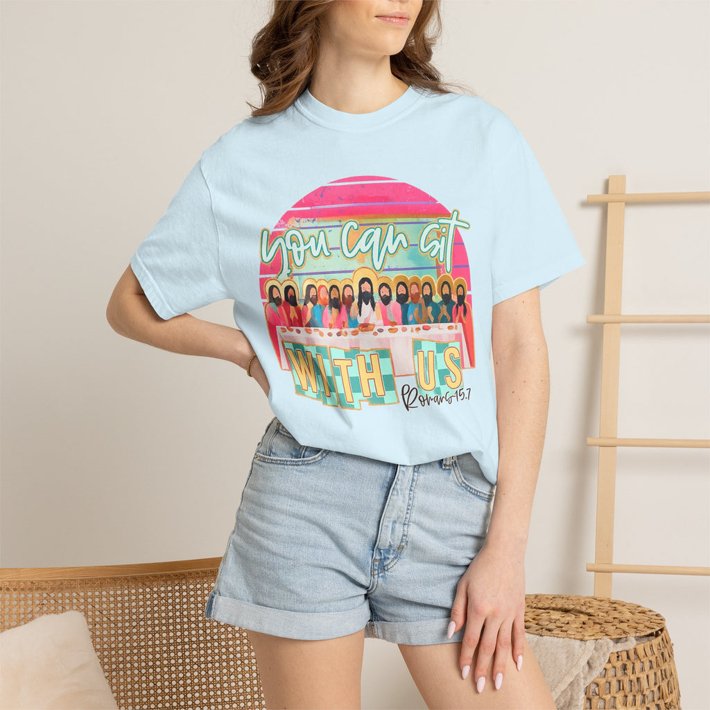 You Can Sit With Us T‑Shirt – Retro Pastel Group Graphic