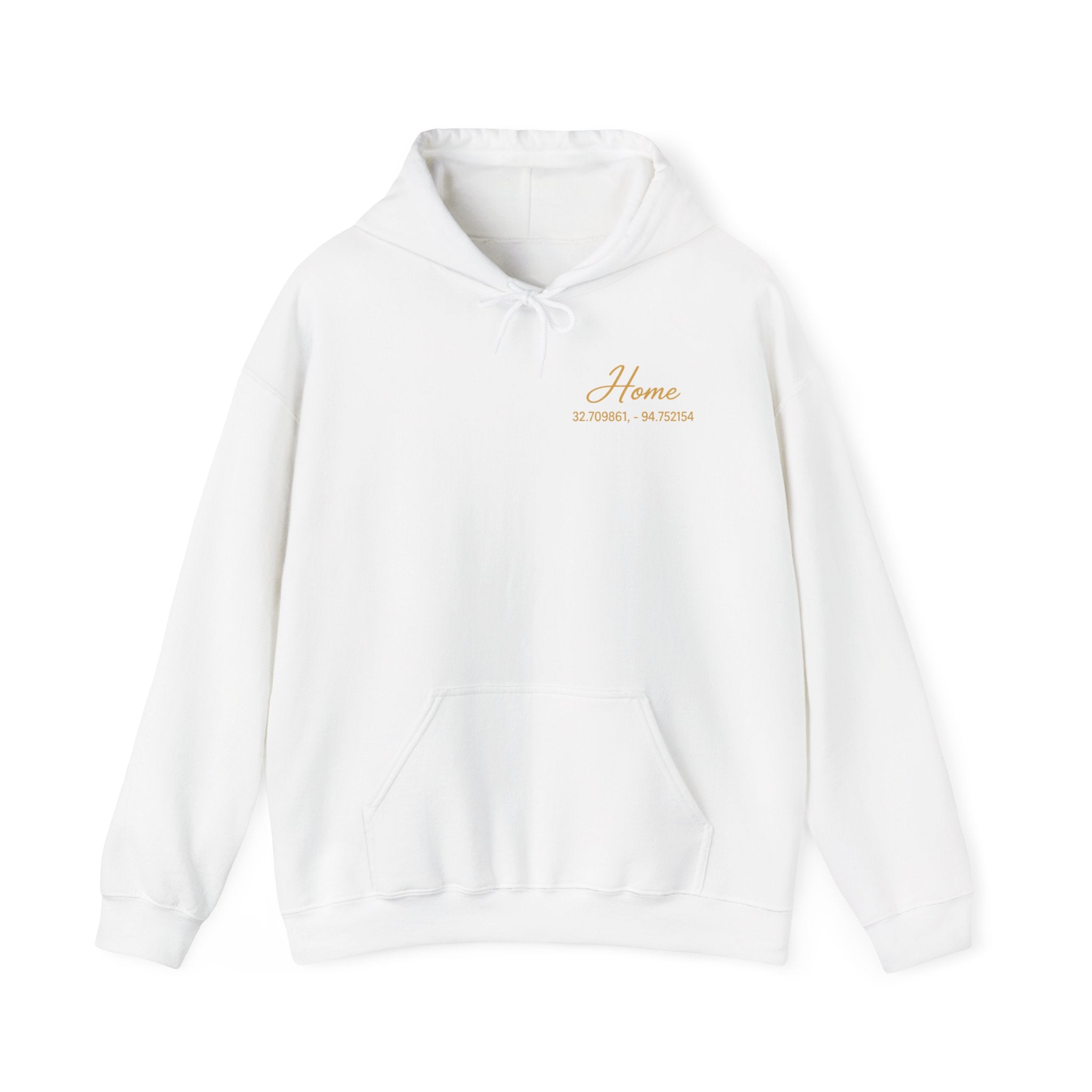 Home Coordinates Hoodie — Custom City & Coordinates Pullover