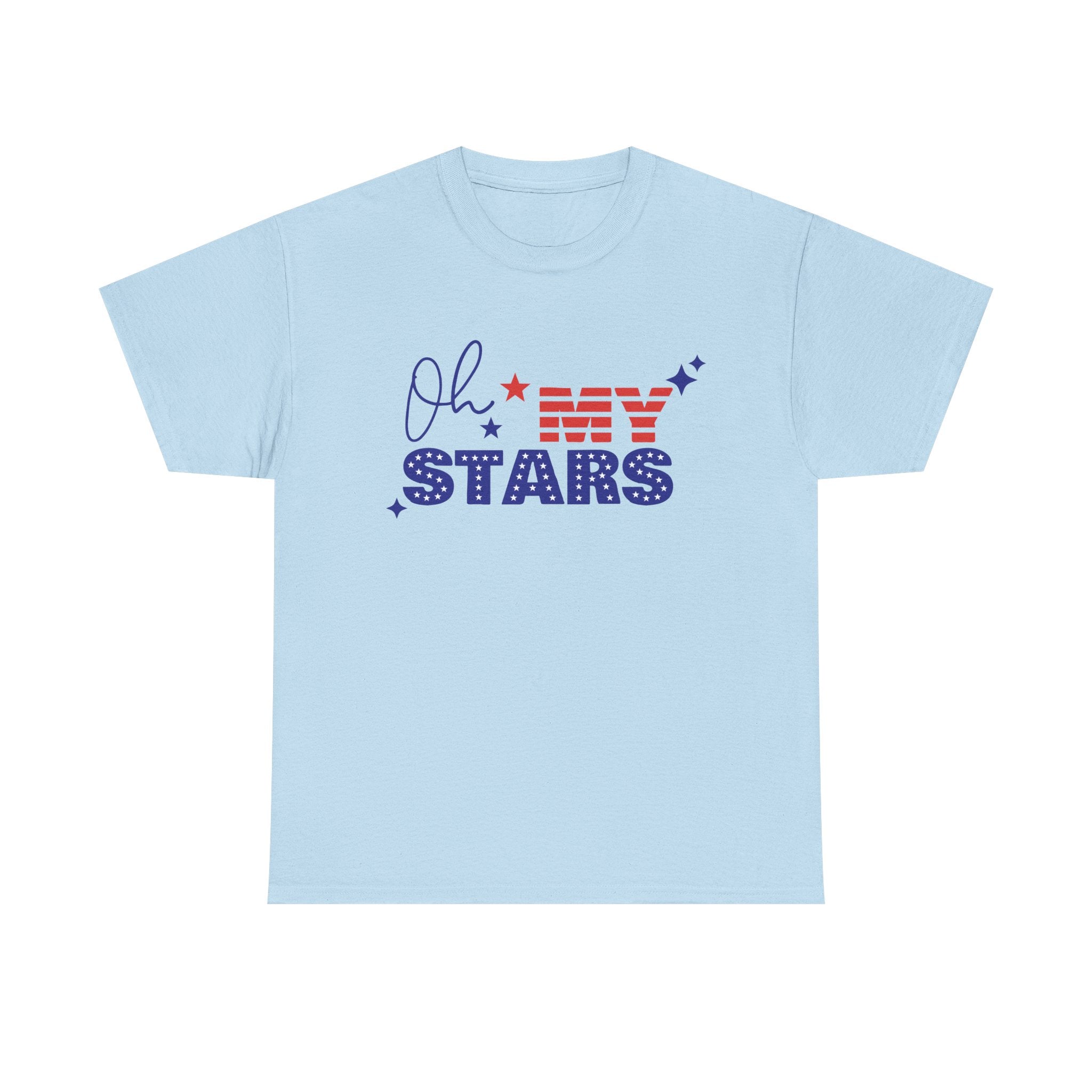 Patriotic "Oh My Stars" T‑Shirt — Fourth of July USA Flag Graphic Tee