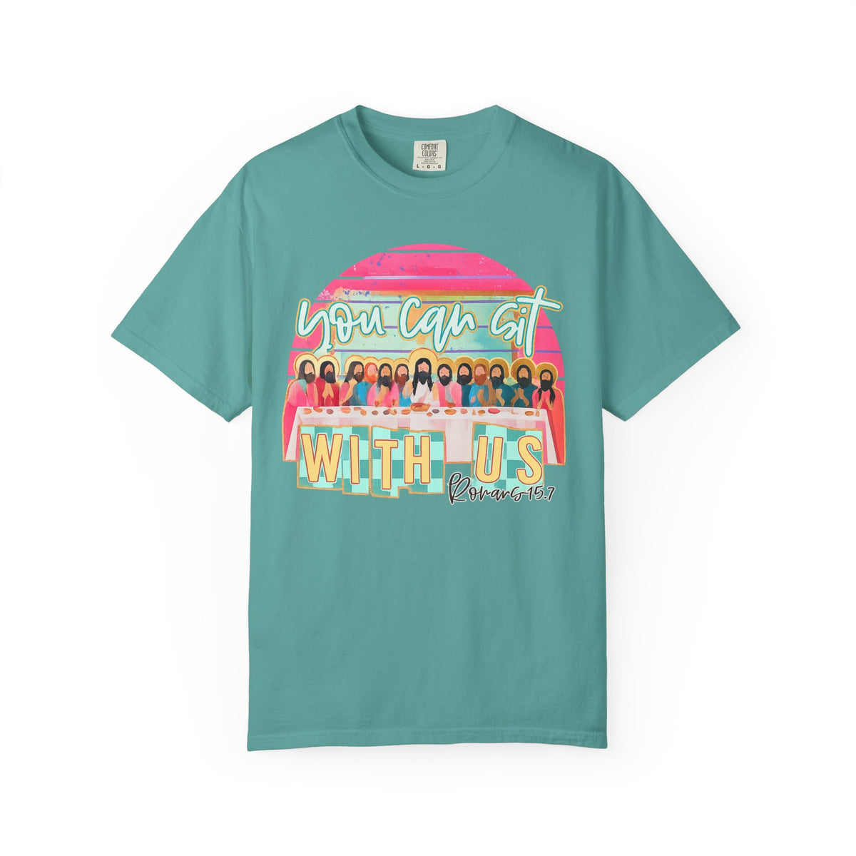 You Can Sit With Us T‑Shirt – Retro Pastel Group Graphic