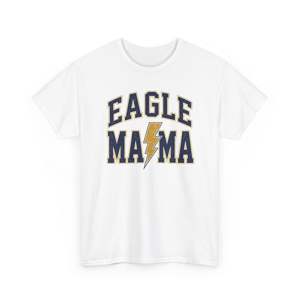 Eagle Mama T‑Shirt — Lightning Bolt Mom Tee for Proud Football Moms