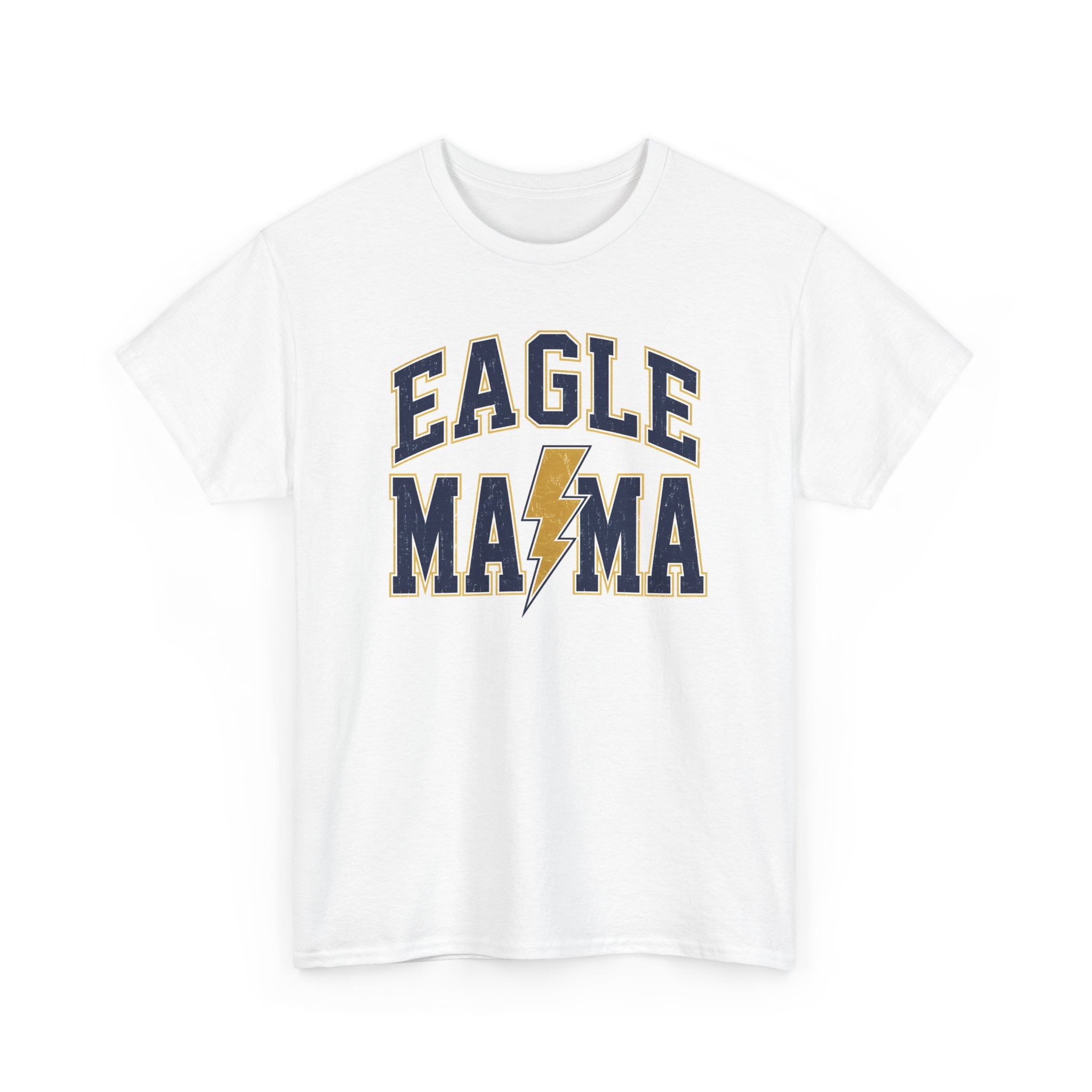 Eagle Mama T‑Shirt — Lightning Bolt Mom Tee for Proud Football Moms