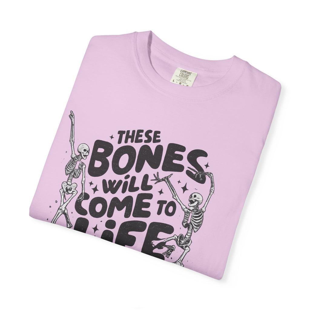 These Bones Will Come to Life T-Shirt — Inspirational Christian Graphic Tee (Ezekiel 37:4-5)