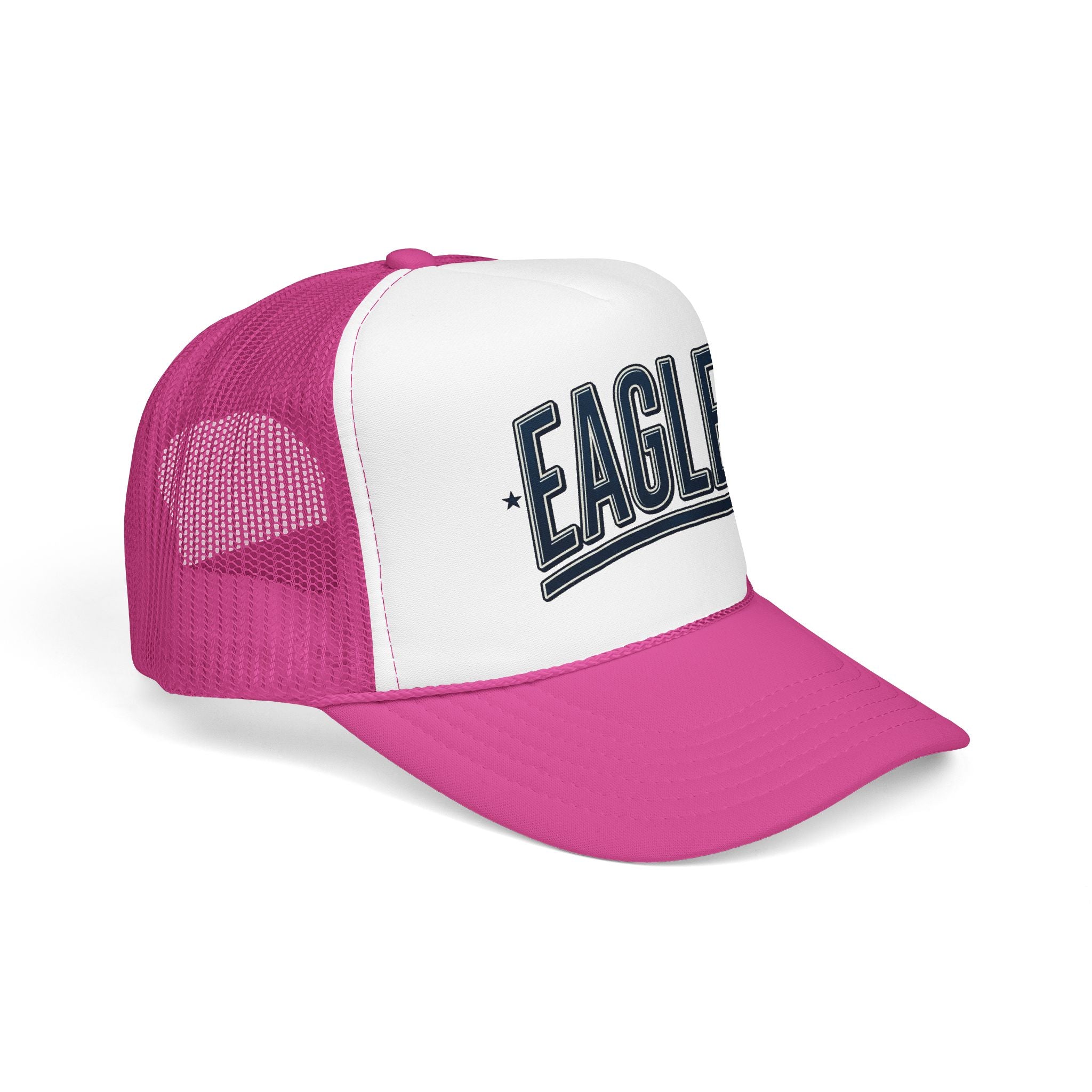Eagle Mama Trucker Hat — Vintage Varsity Mesh Foam Cap