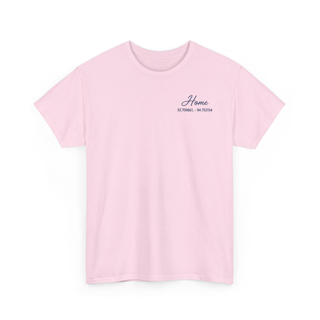 Home Coordinates T-Shirt — Custom City Map & GPS Coordinates Tee