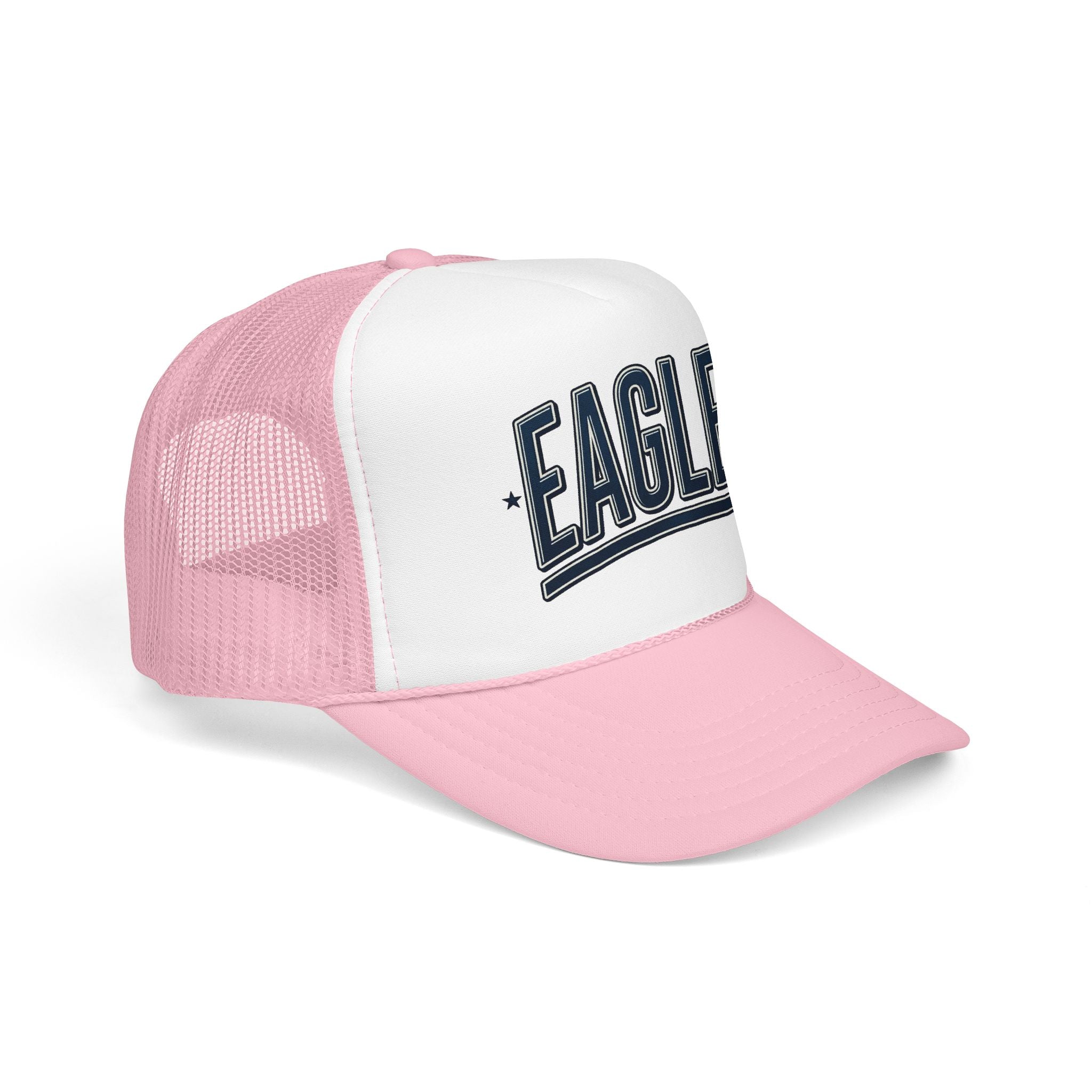 Eagle Mama Trucker Hat — Vintage Varsity Mesh Foam Cap