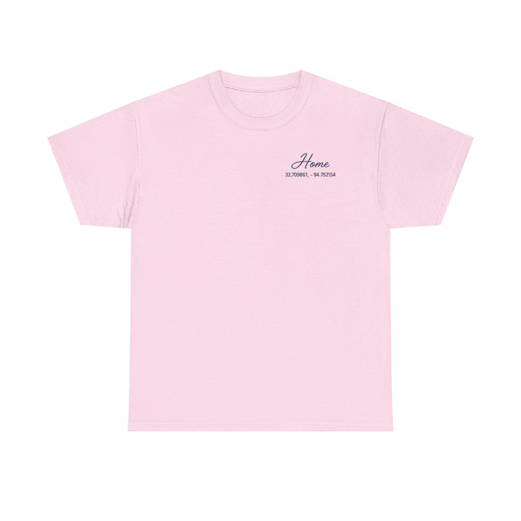 Home Coordinates T-Shirt — Custom City Map & GPS Coordinates Tee