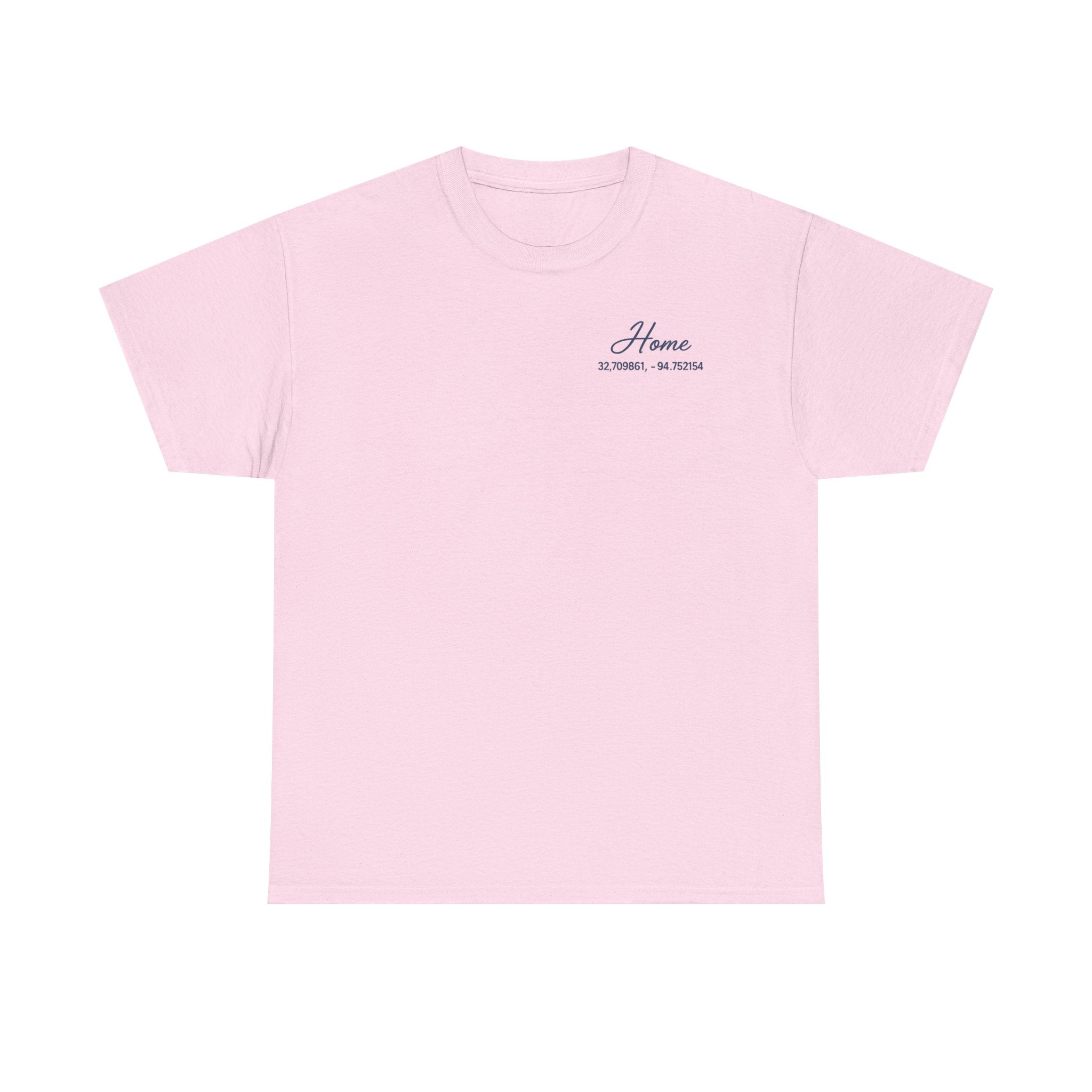 Home Coordinates T-Shirt — Custom City Map & GPS Coordinates Tee