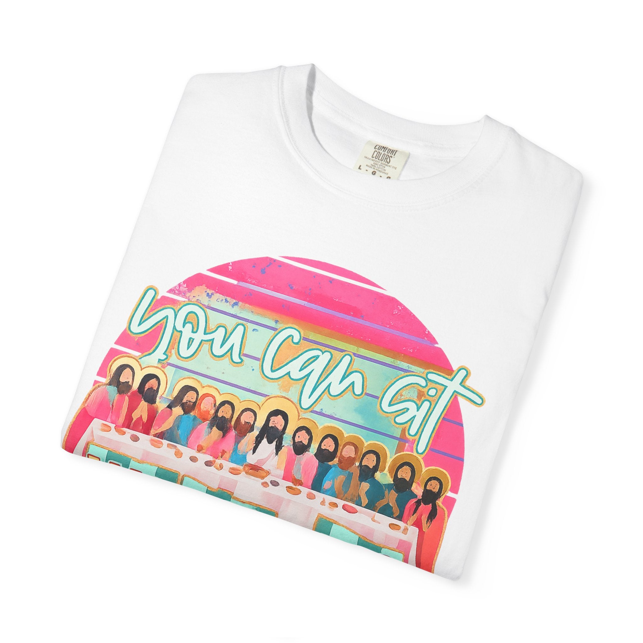 You Can Sit With Us T‑Shirt – Retro Pastel Group Graphic