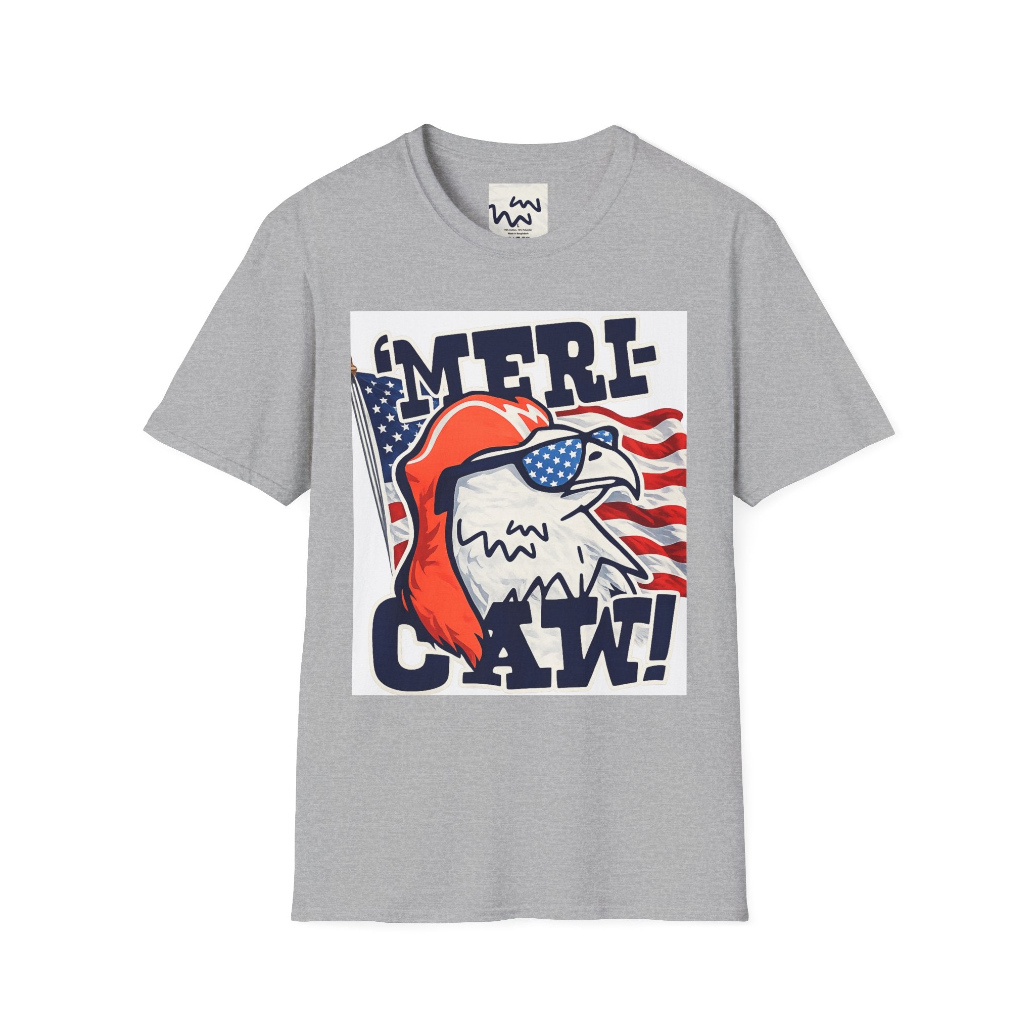 'Merica Eagle T‑Shirt — Patriotic American Flag Eagle Graphic Tee