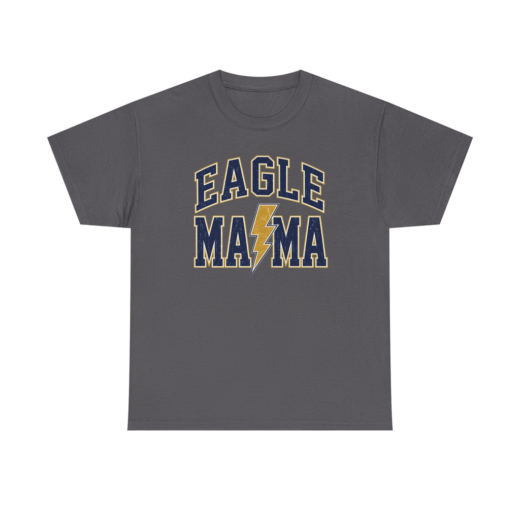 Eagle Mama T‑Shirt — Lightning Bolt Mom Tee for Proud Football Moms