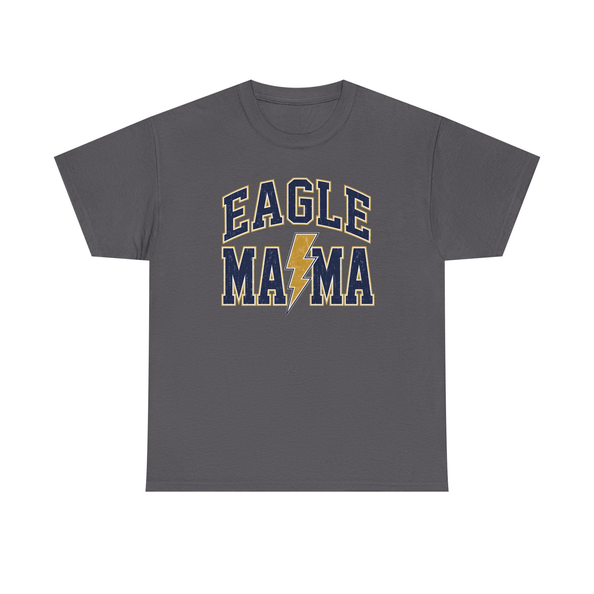 Eagle Mama T‑Shirt — Lightning Bolt Mom Tee for Proud Football Moms