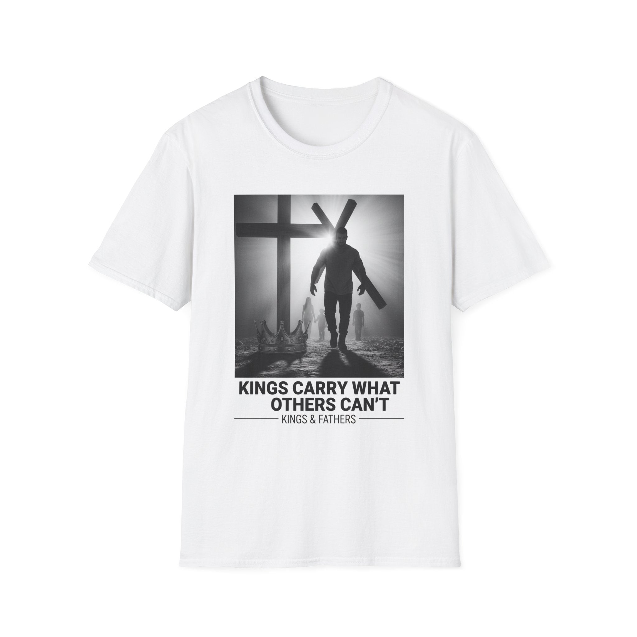 Christian Faith T-Shirt — "Kings Carry What Others Can’t" Inspirational Cross Tee
