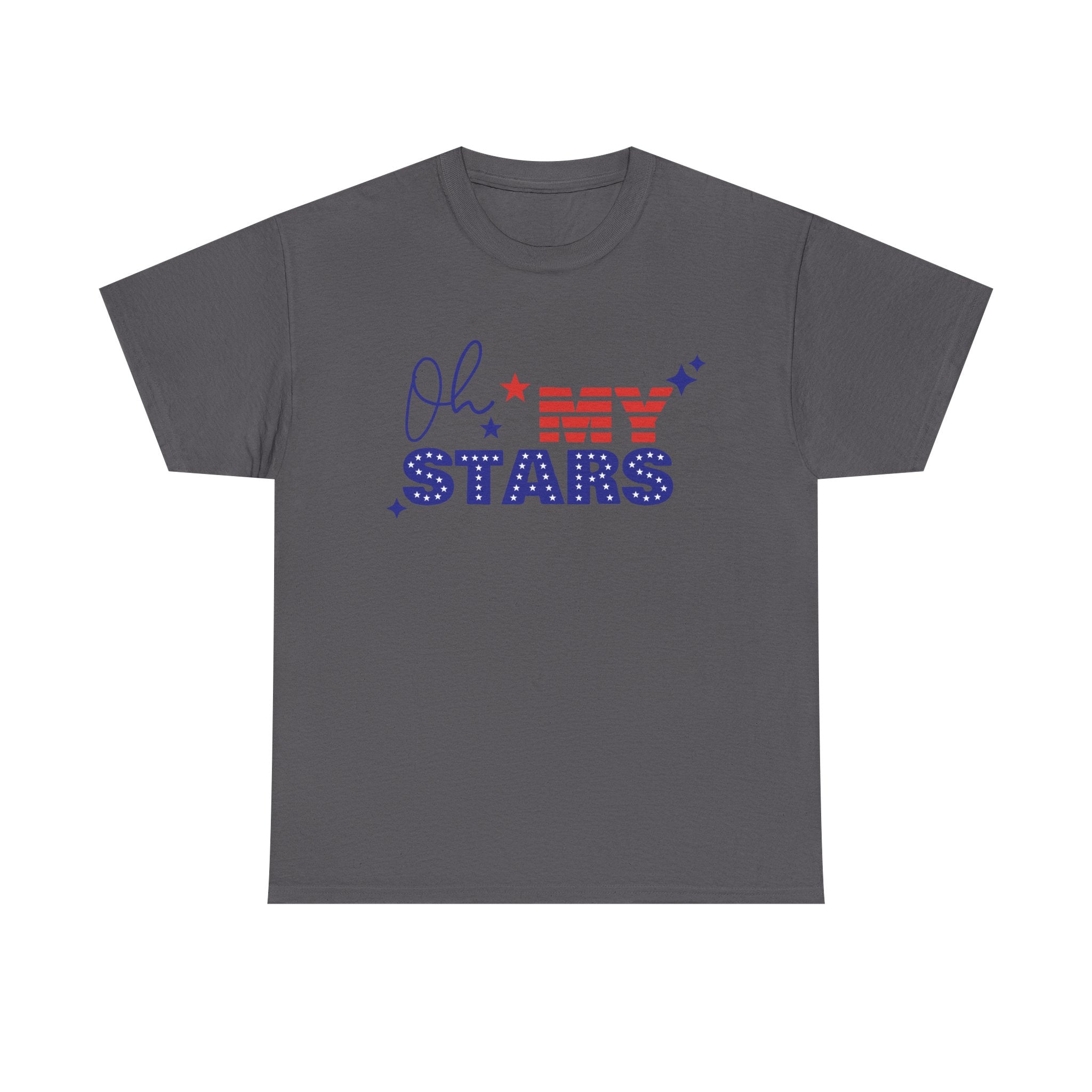 Patriotic "Oh My Stars" T‑Shirt — Fourth of July USA Flag Graphic Tee