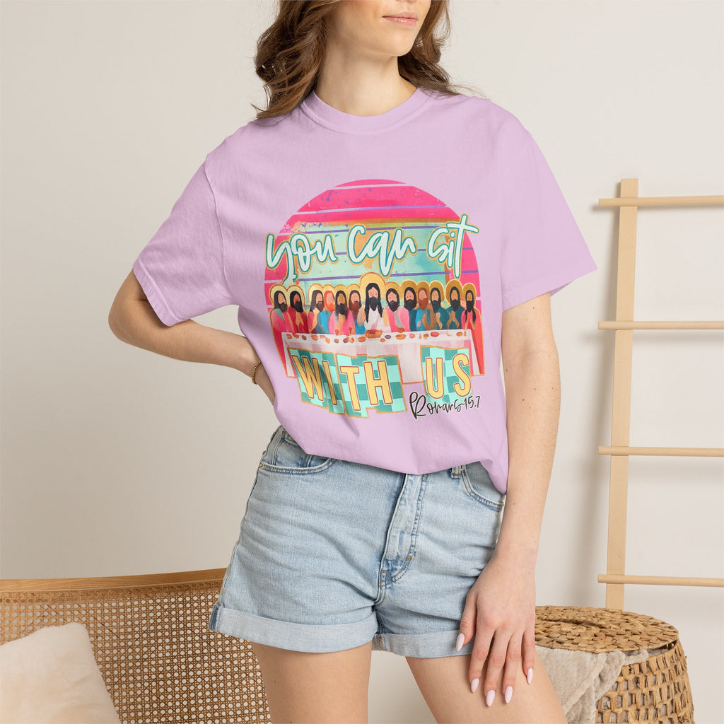 You Can Sit With Us T‑Shirt – Retro Pastel Group Graphic