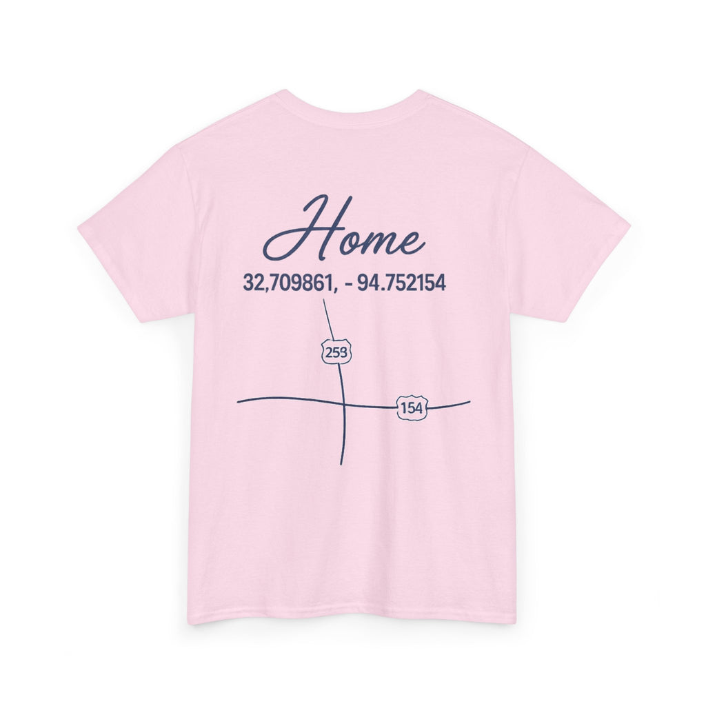 Home Coordinates T-Shirt — Custom City Map & GPS Coordinates Tee