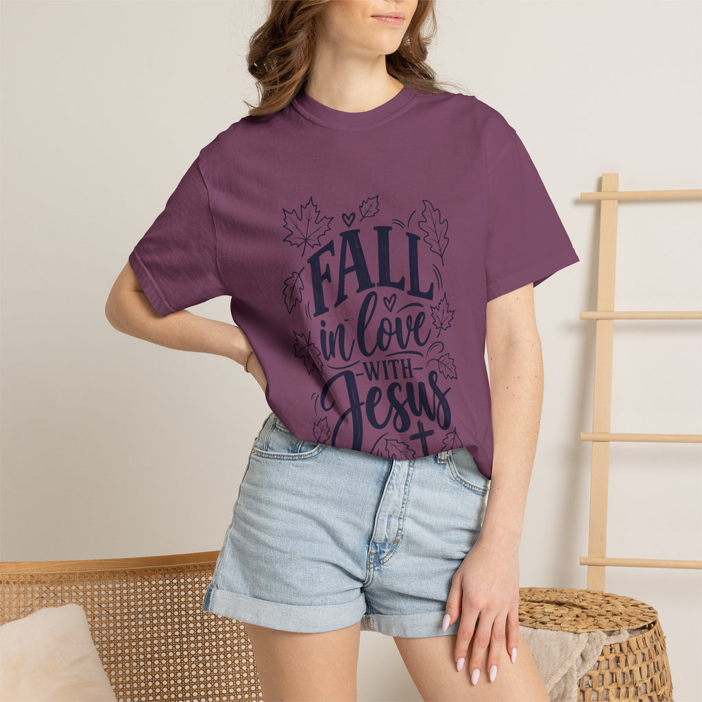 Fall in Love with Jesus T-Shirt — Christian Autumn Tee