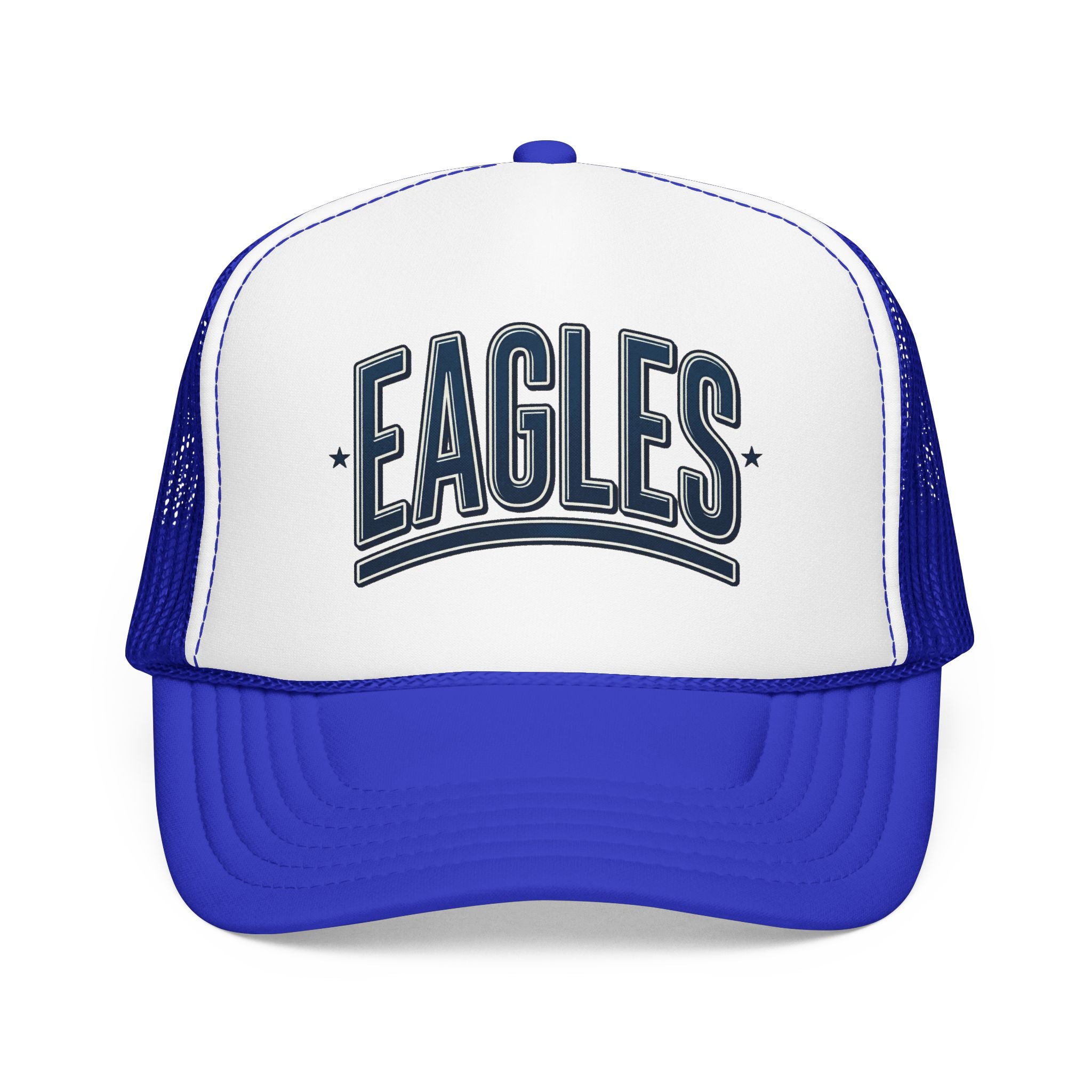 Eagle Mama Trucker Hat — Vintage Varsity Mesh Foam Cap