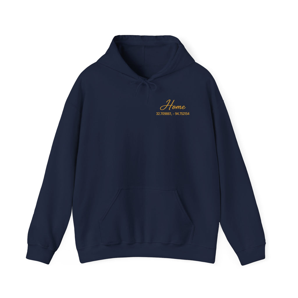 Home Coordinates Hoodie — Custom City & Coordinates Pullover
