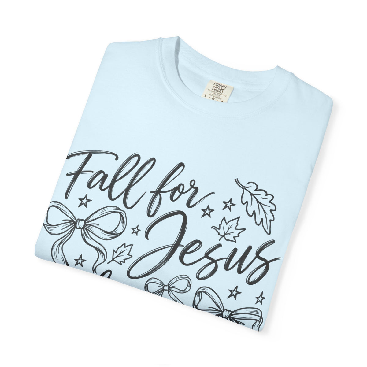 Fall For Jesus He Never Leaves T-Shirt — Christian Fall Tee