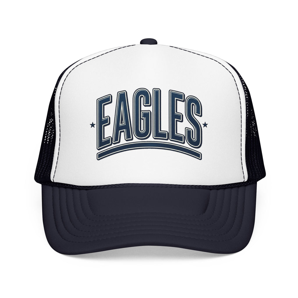 Eagle Mama Trucker Hat — Vintage Varsity Mesh Foam Cap