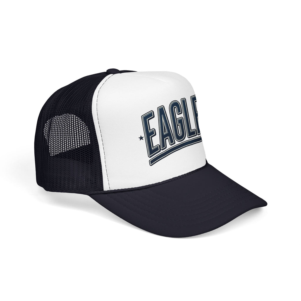 Eagle Mama Trucker Hat — Vintage Varsity Mesh Foam Cap