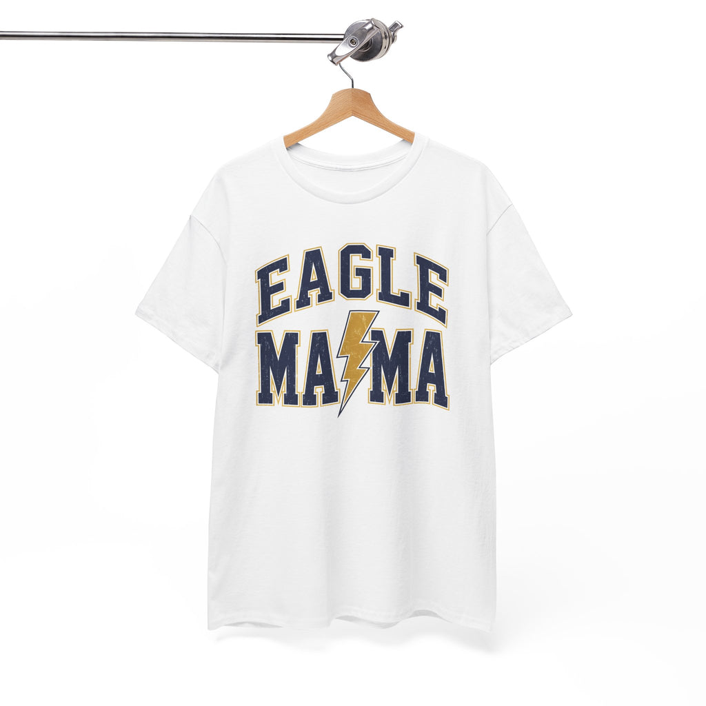 Eagle Mama T‑Shirt — Lightning Bolt Mom Tee for Proud Football Moms