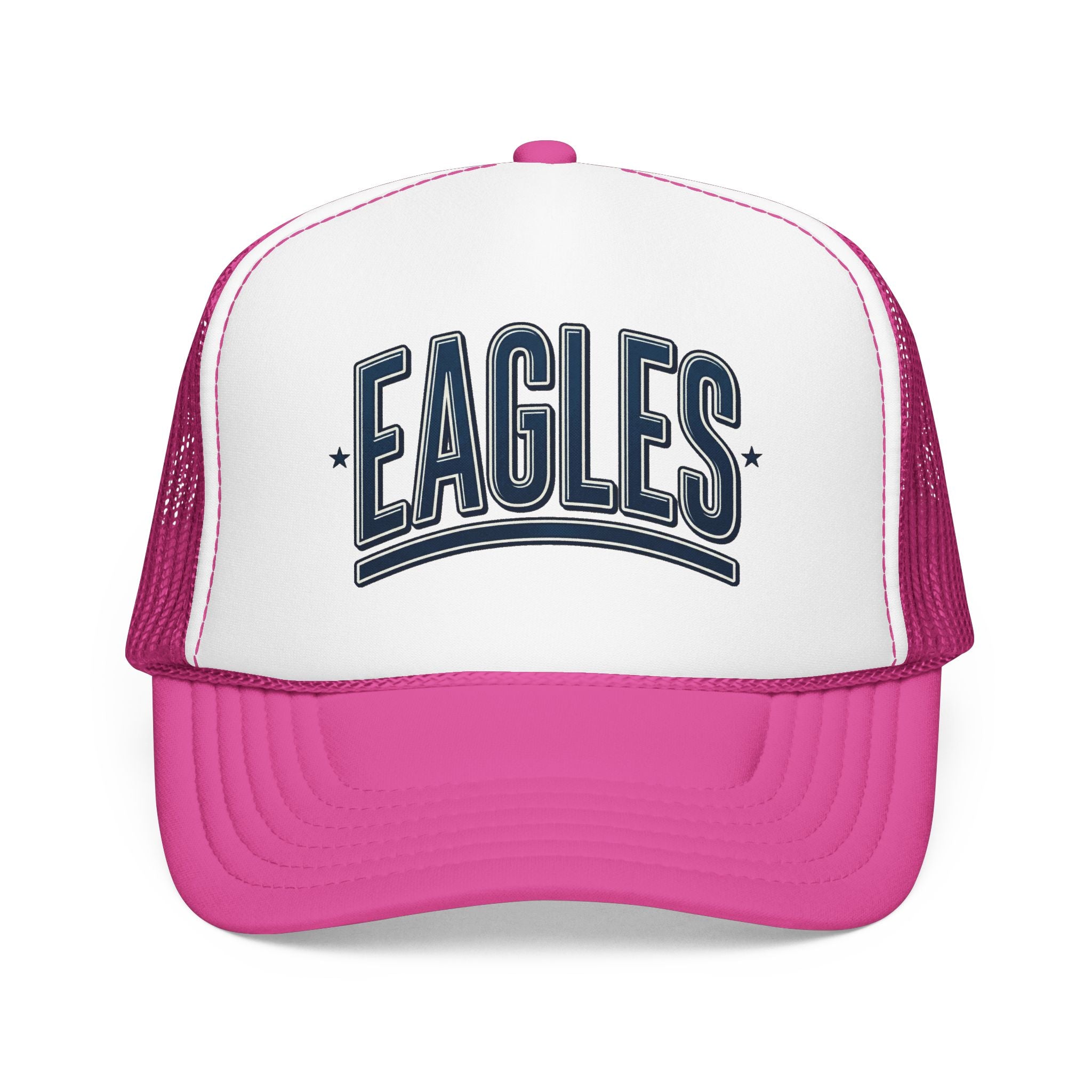 Eagle Mama Trucker Hat — Vintage Varsity Mesh Foam Cap