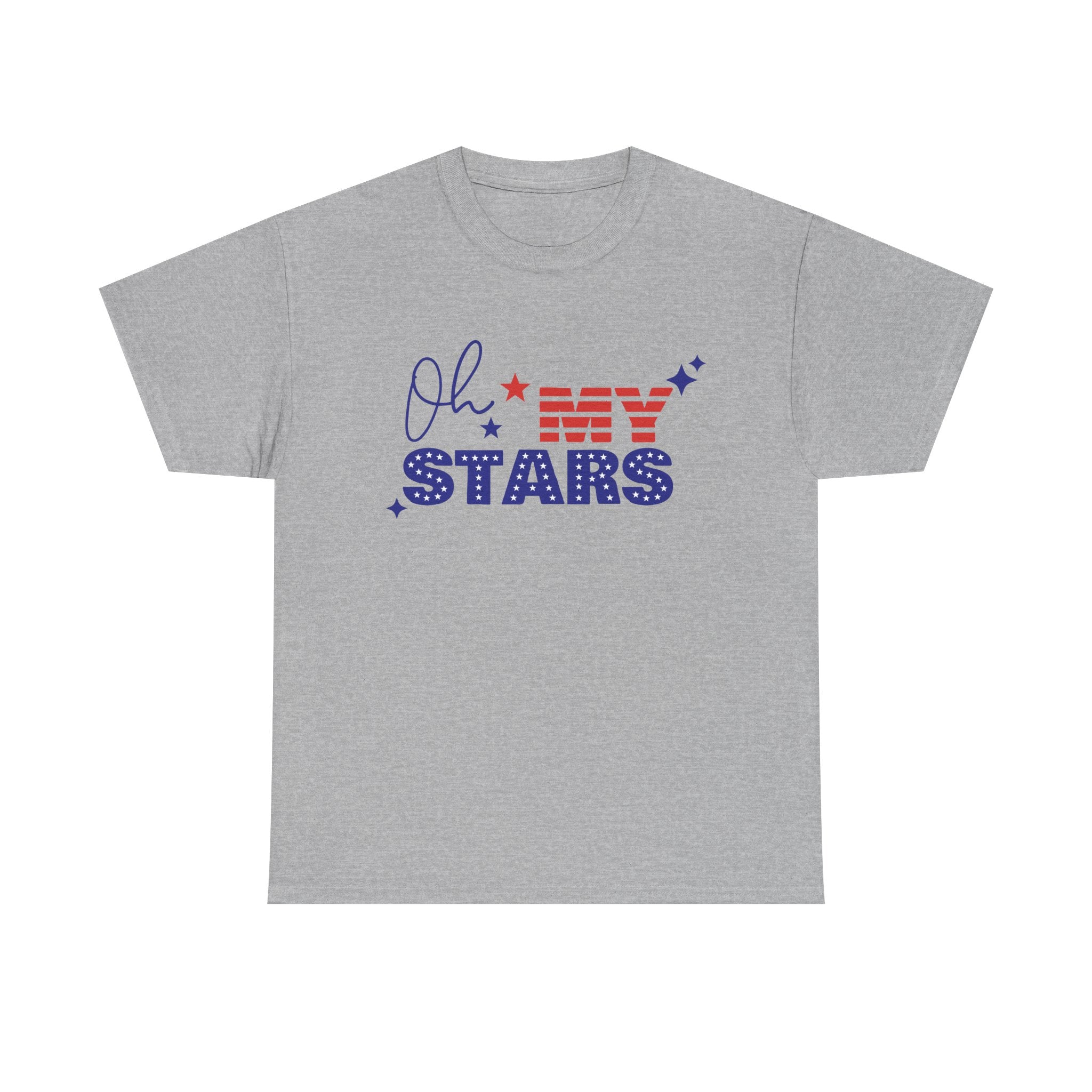 Patriotic "Oh My Stars" T‑Shirt — Fourth of July USA Flag Graphic Tee
