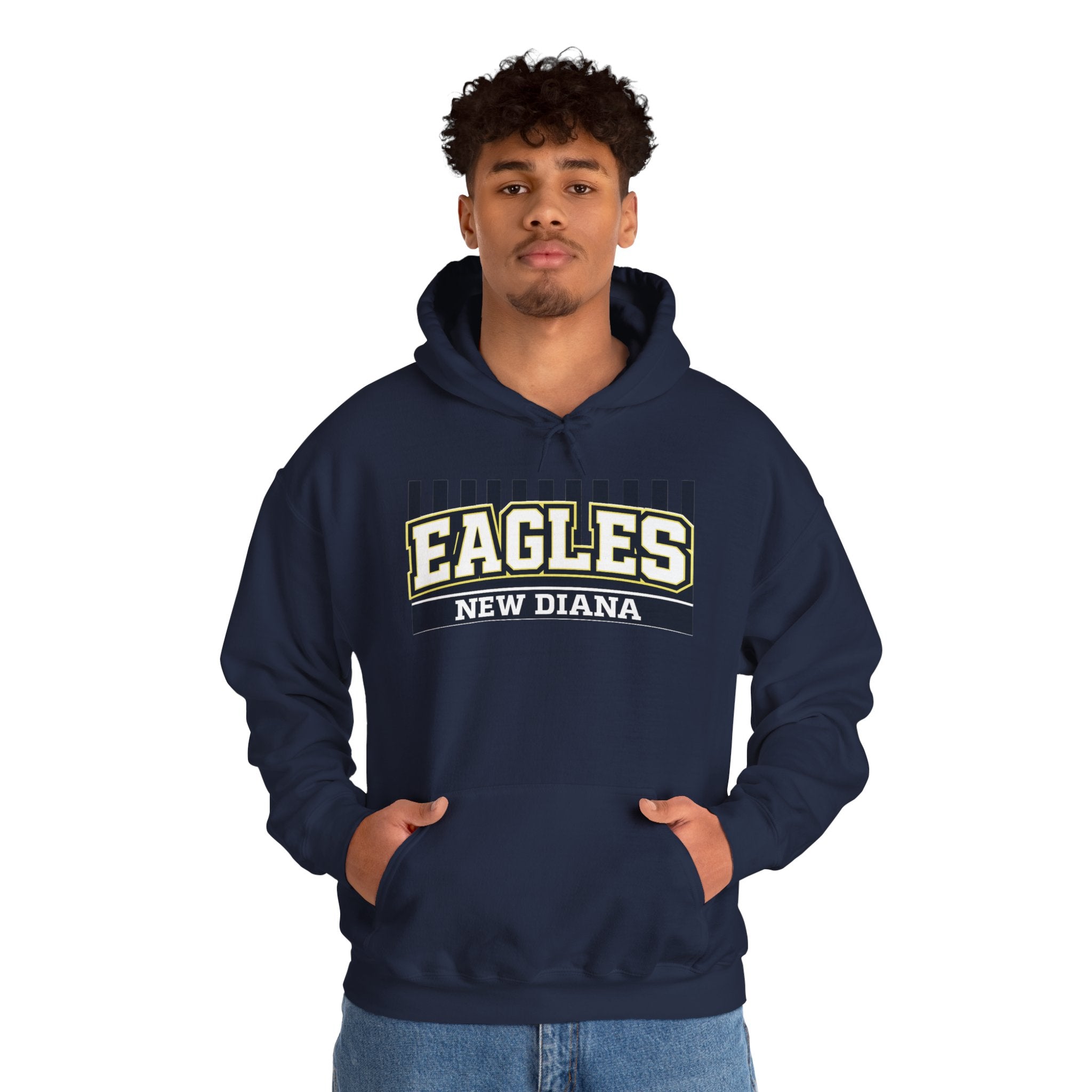 Eagles New Diana Hoodie — Vintage Varsity Stripe School Spirit Sweatshirt