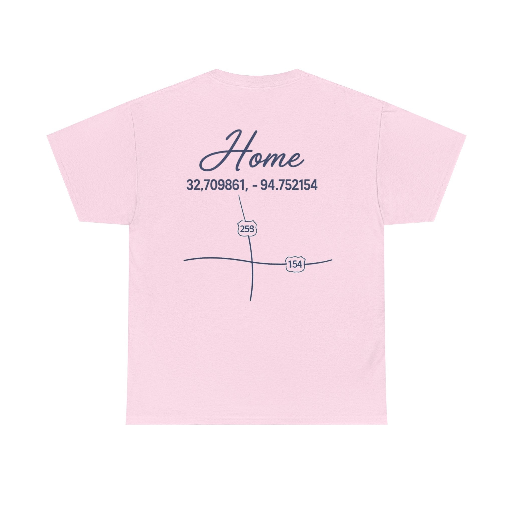 Home Coordinates T-Shirt — Custom City Map & GPS Coordinates Tee