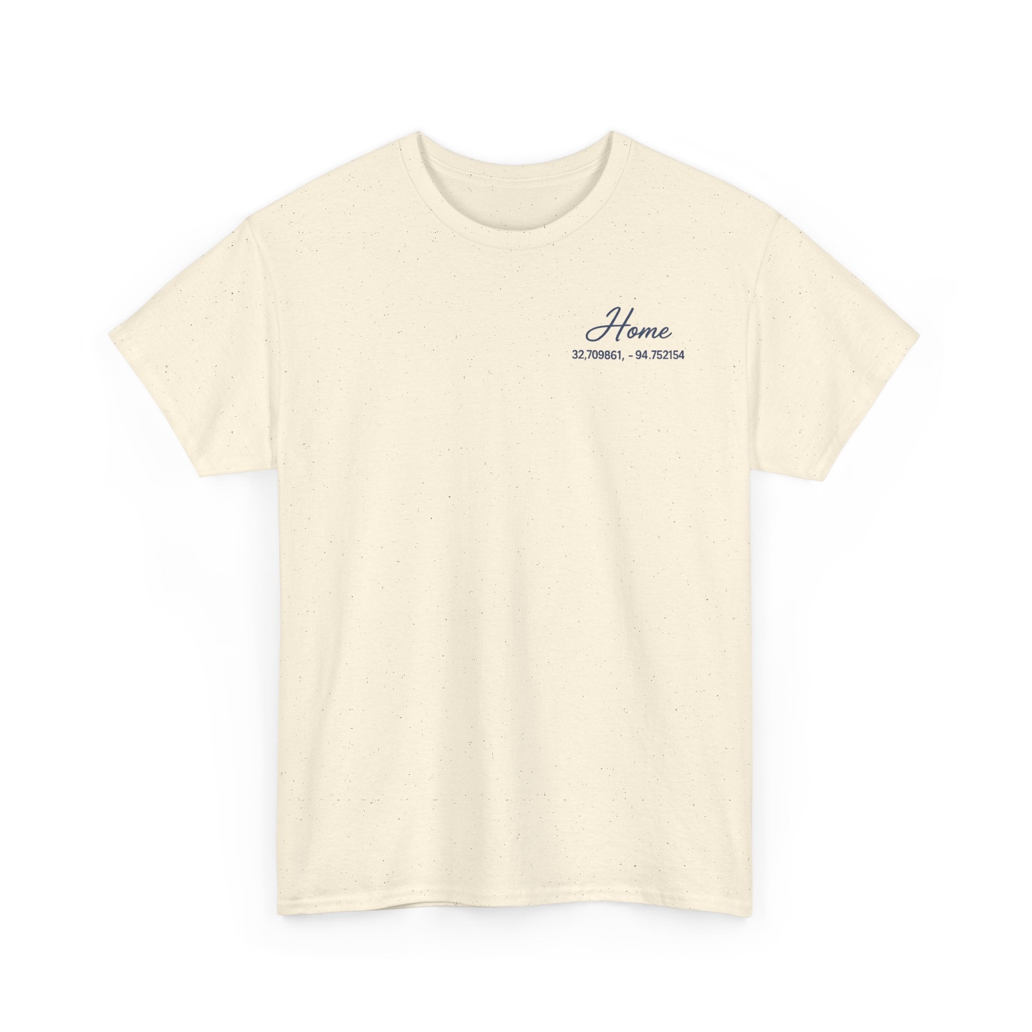 Home Coordinates T-Shirt — Custom City Map & GPS Coordinates Tee
