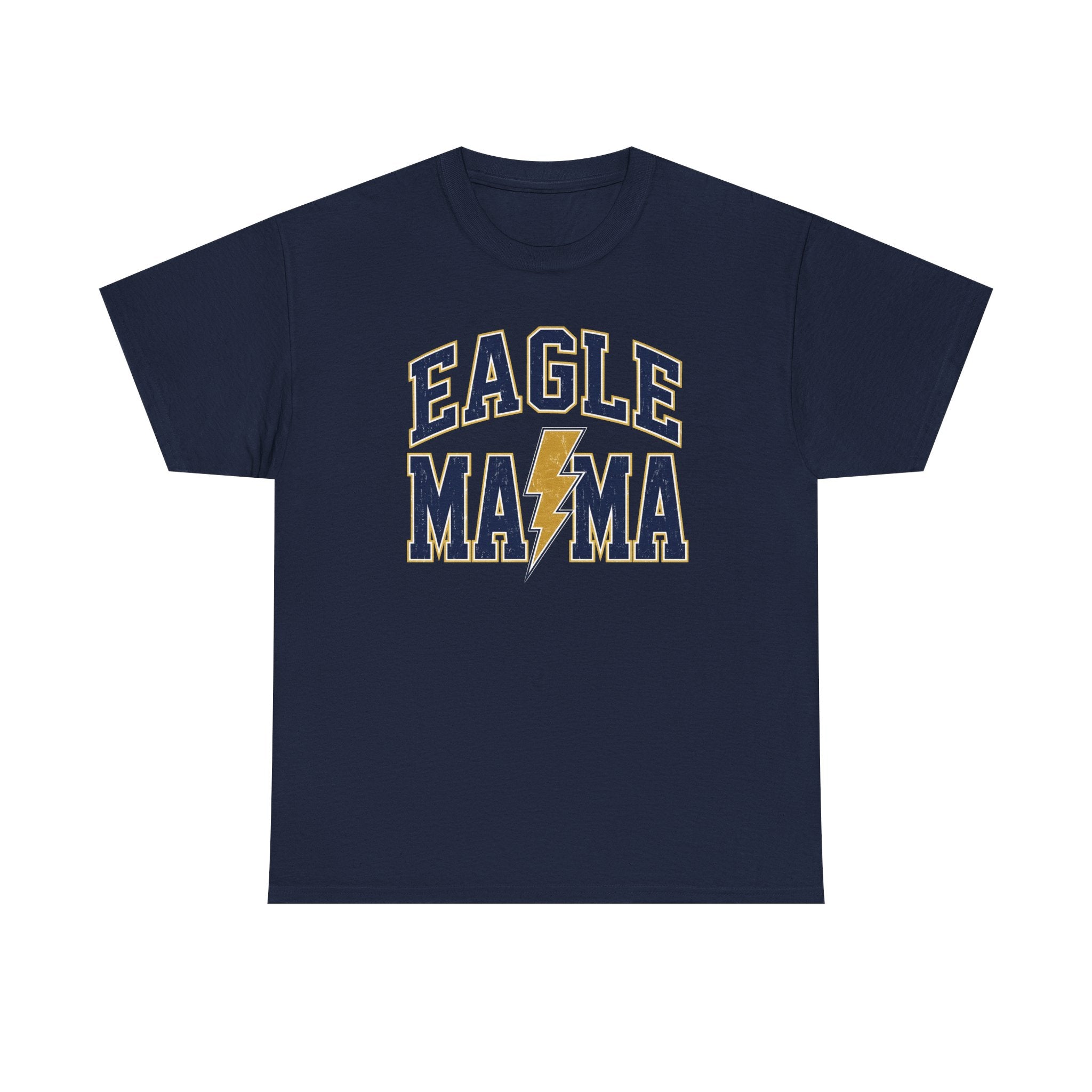 Eagle Mama T‑Shirt — Lightning Bolt Mom Tee for Proud Football Moms