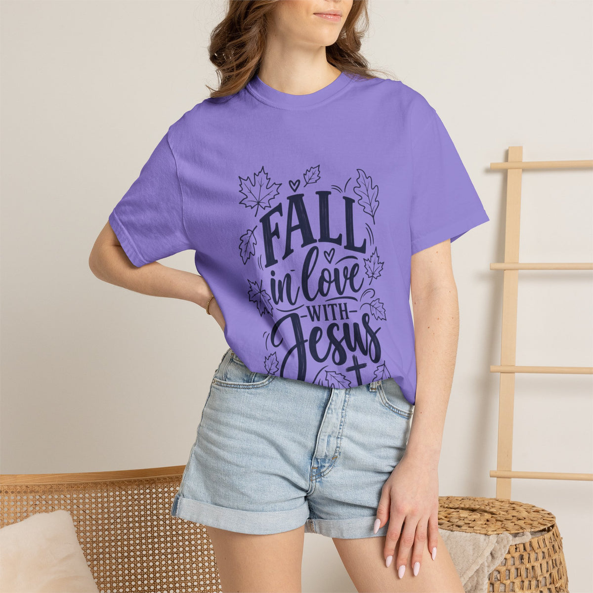 Fall in Love with Jesus T-Shirt — Christian Autumn Tee
