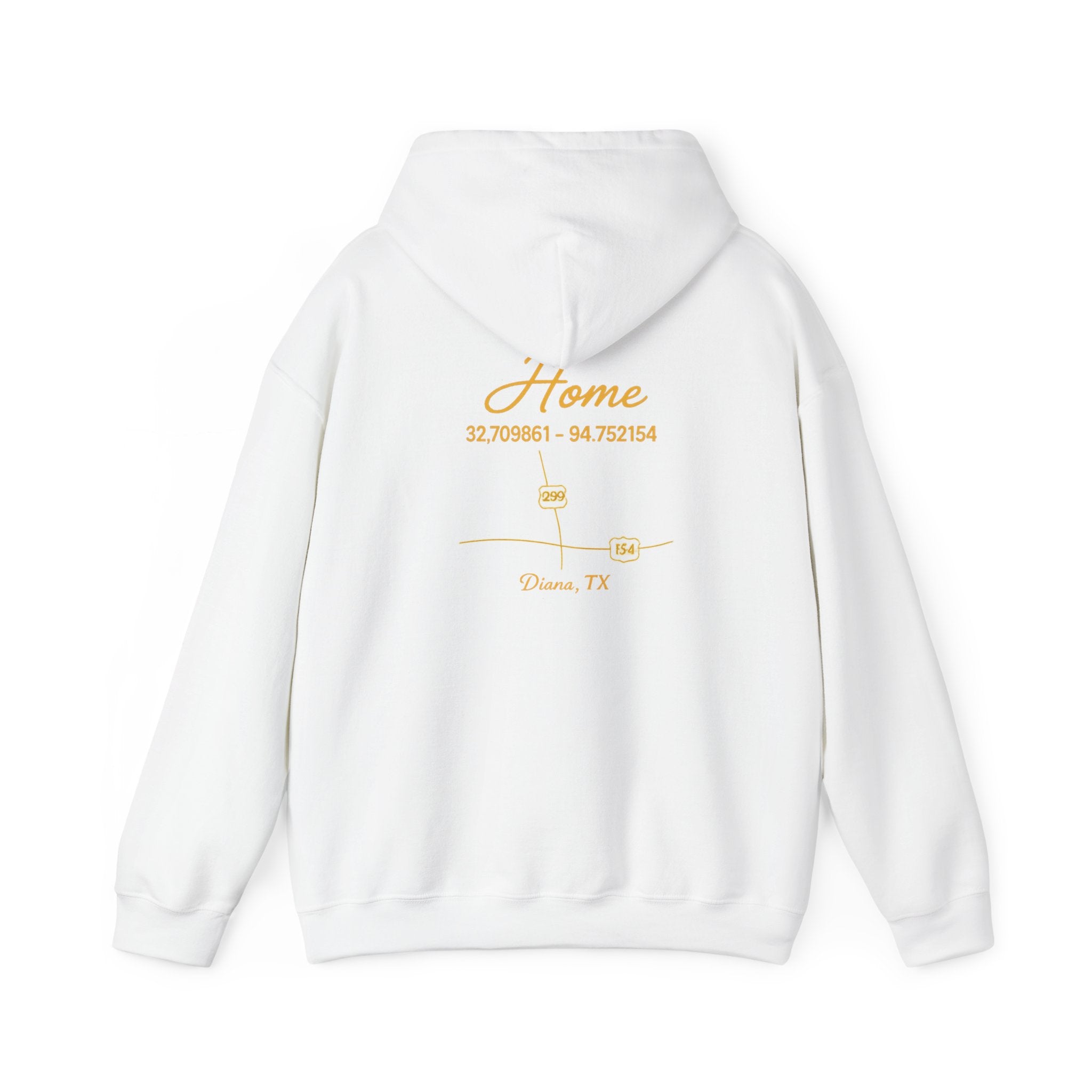 Home Coordinates Hoodie — Custom City & Coordinates Pullover