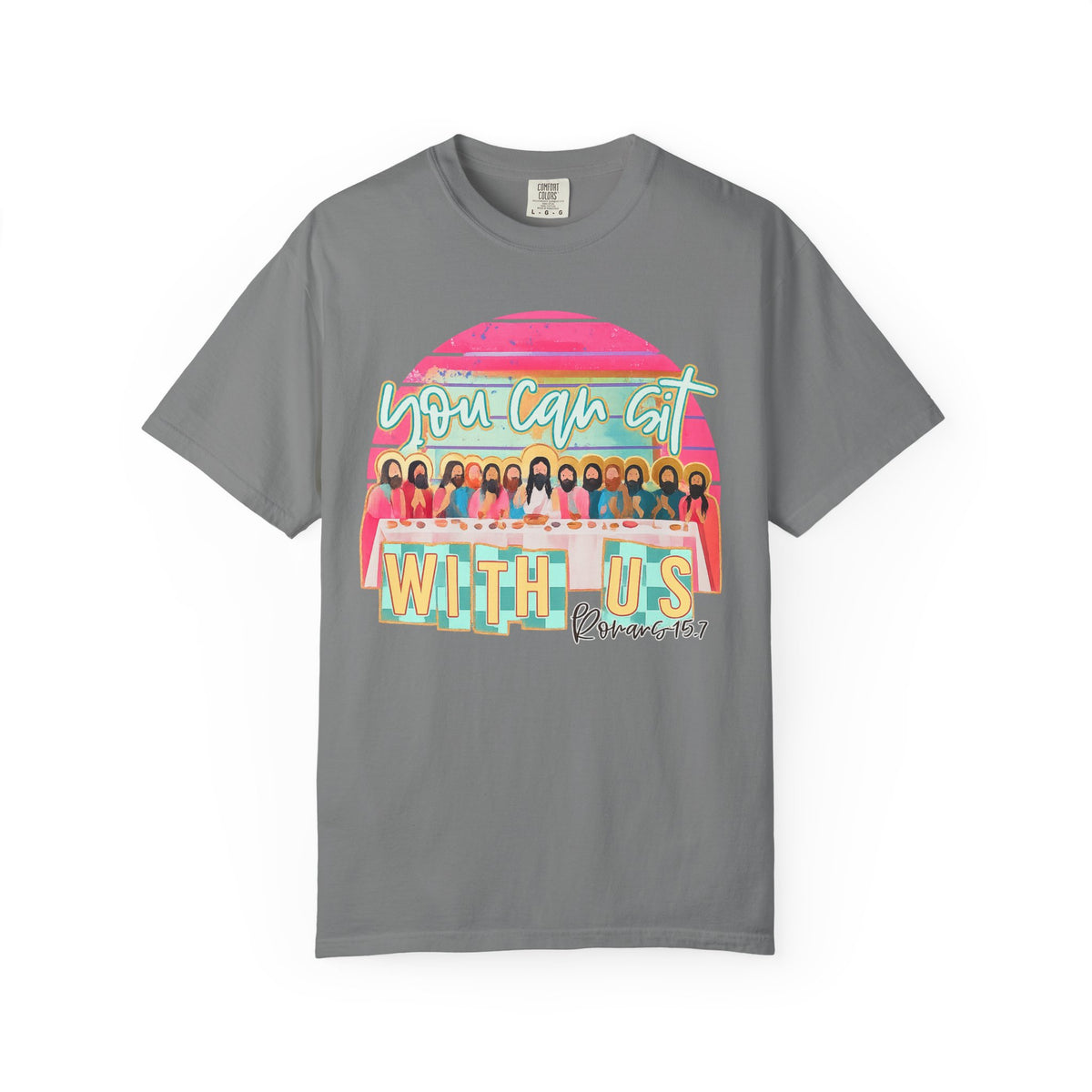 You Can Sit With Us T‑Shirt – Retro Pastel Group Graphic